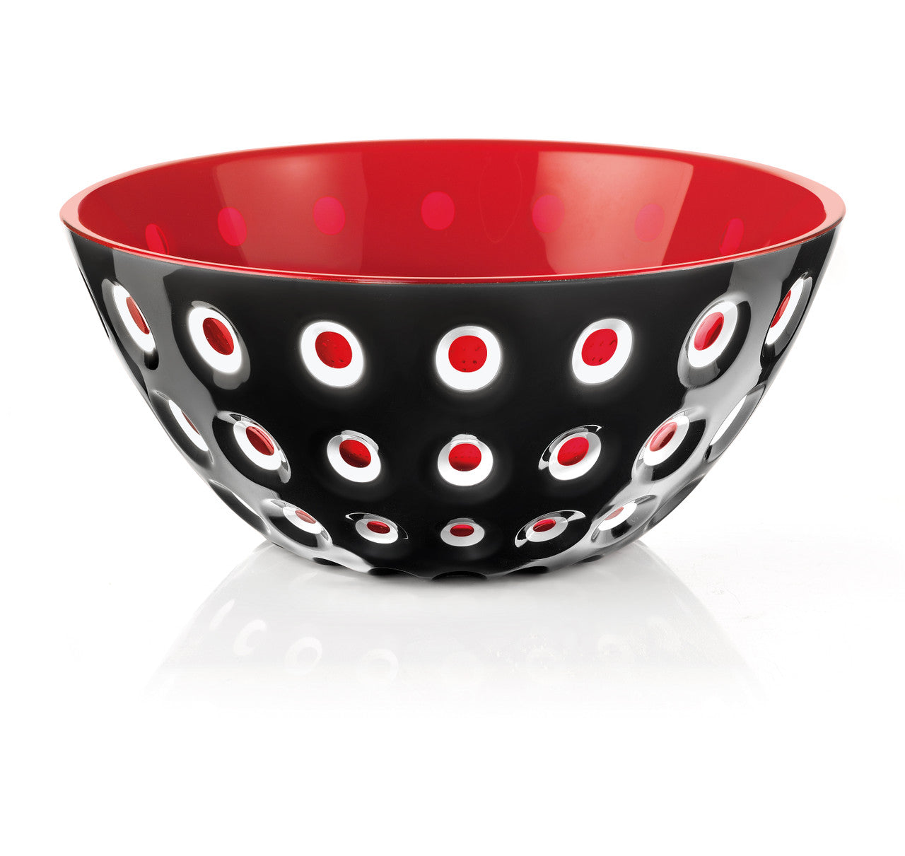 Guzzini Bowl 25cm Blk/wht/red