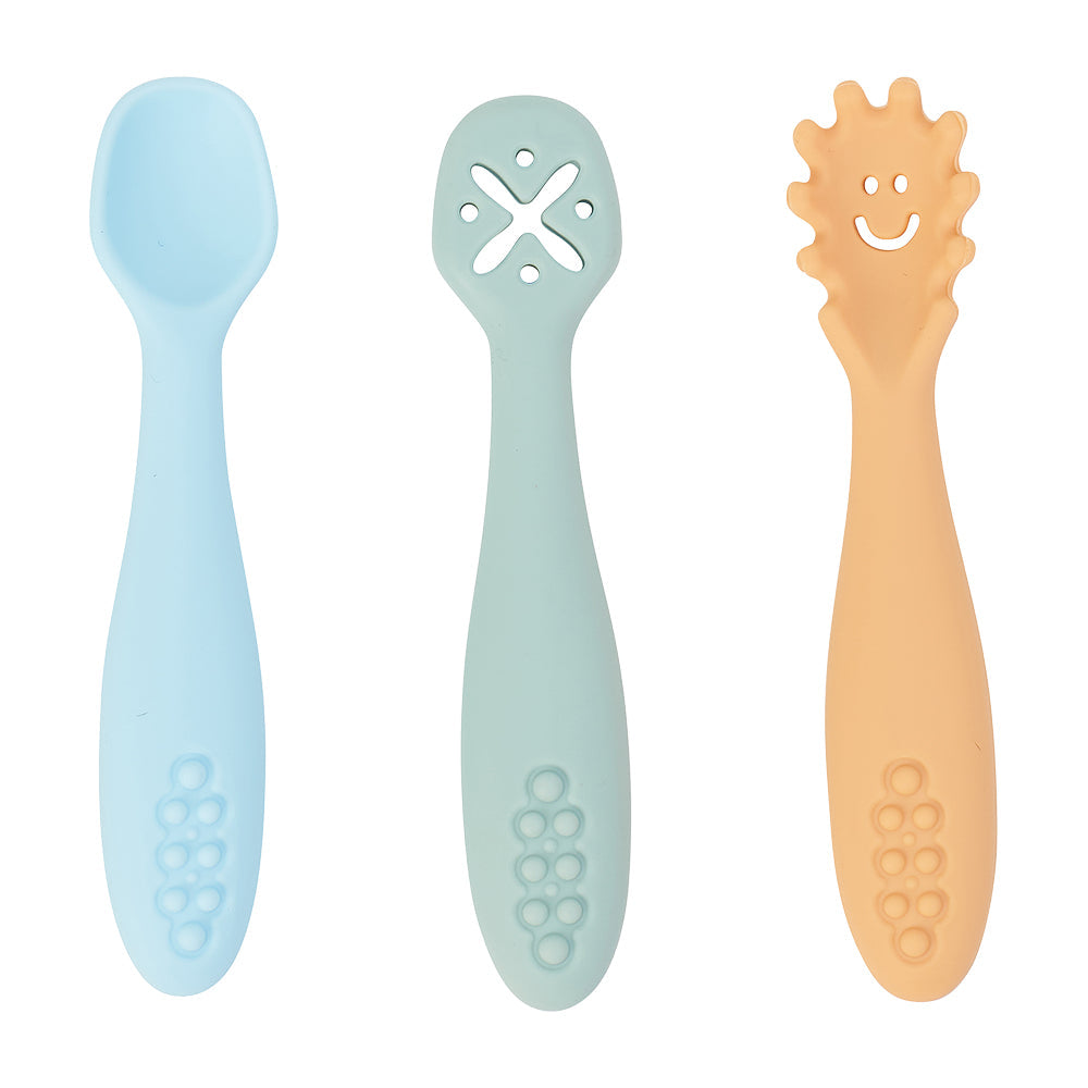 Annabel Trends Silicone Cutlery Set (3pc) Seaside