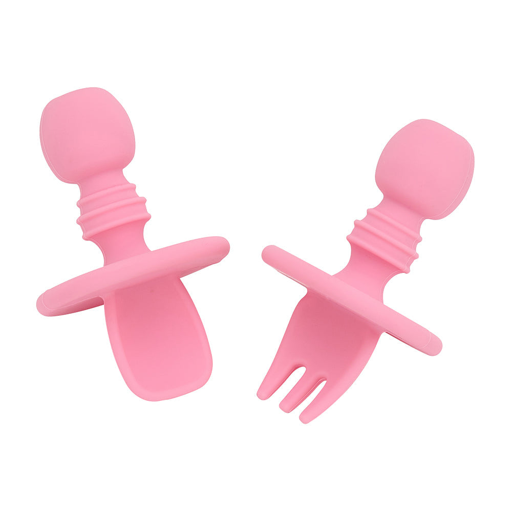 Annabel Trends Silicone Little Spoon & Fork Blue