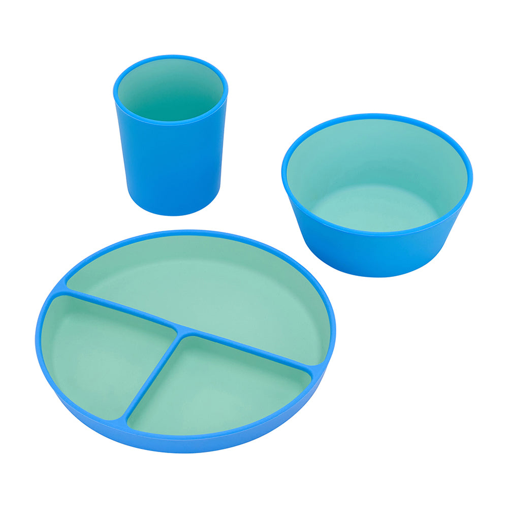 Annabel Trends Silicone Two Tone Dinner Set Blue