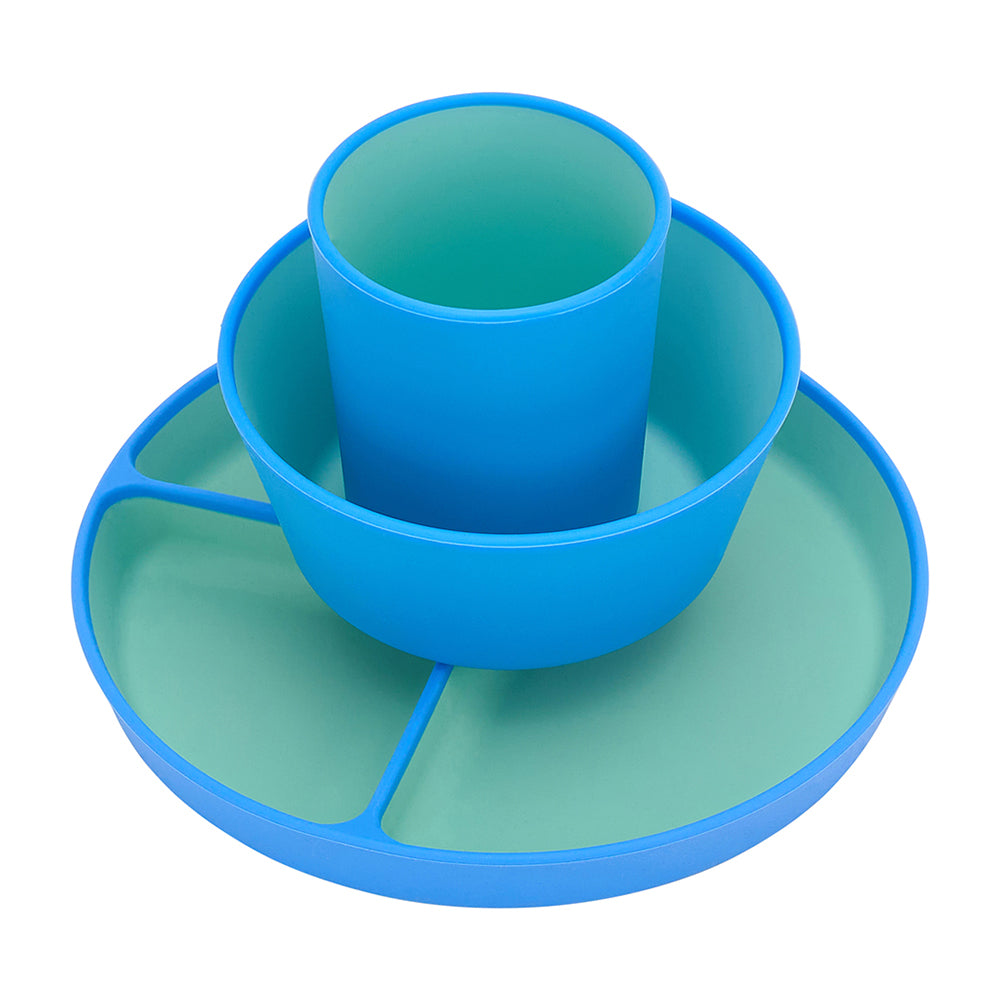 Annabel Trends Silicone Two Tone Dinner Set Pink