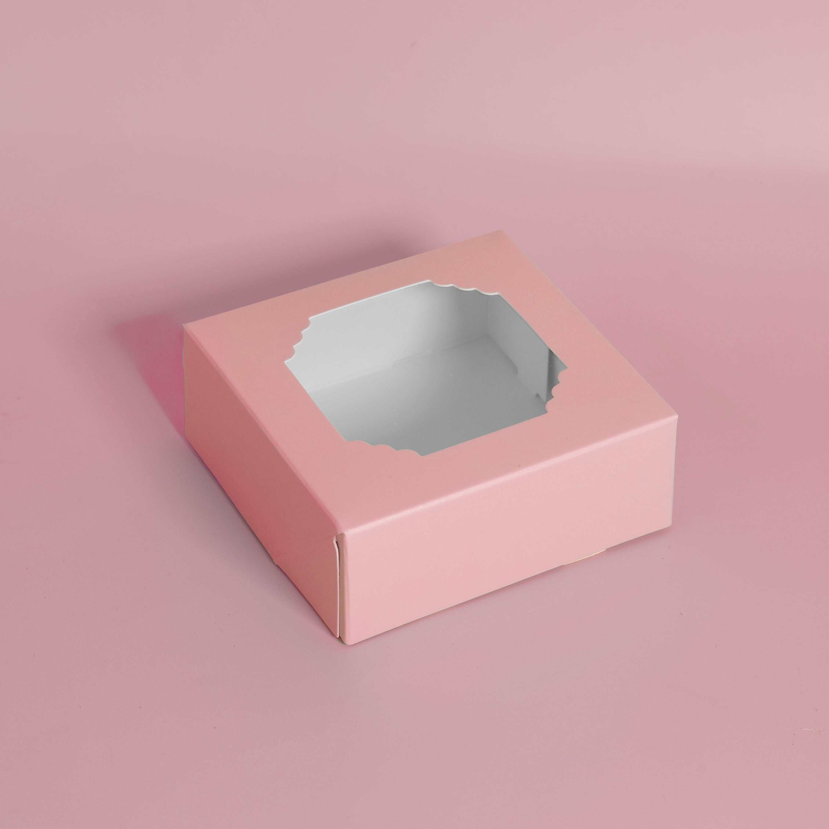 Papyrus Scalloped Small Treat Box Pastel Pink 5 Pack