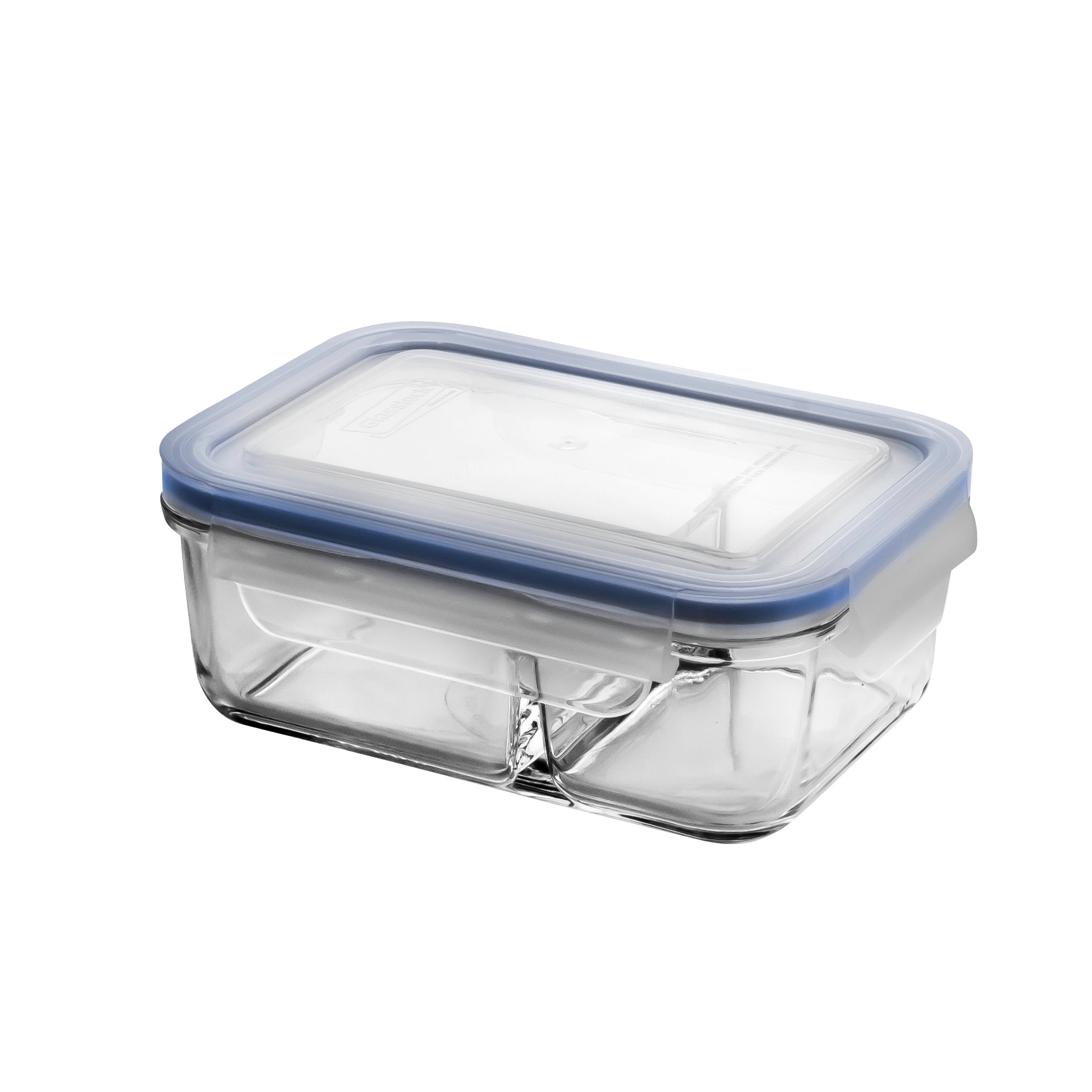 Glasslock Duo Tempered Glass Rectangular Container 670ml