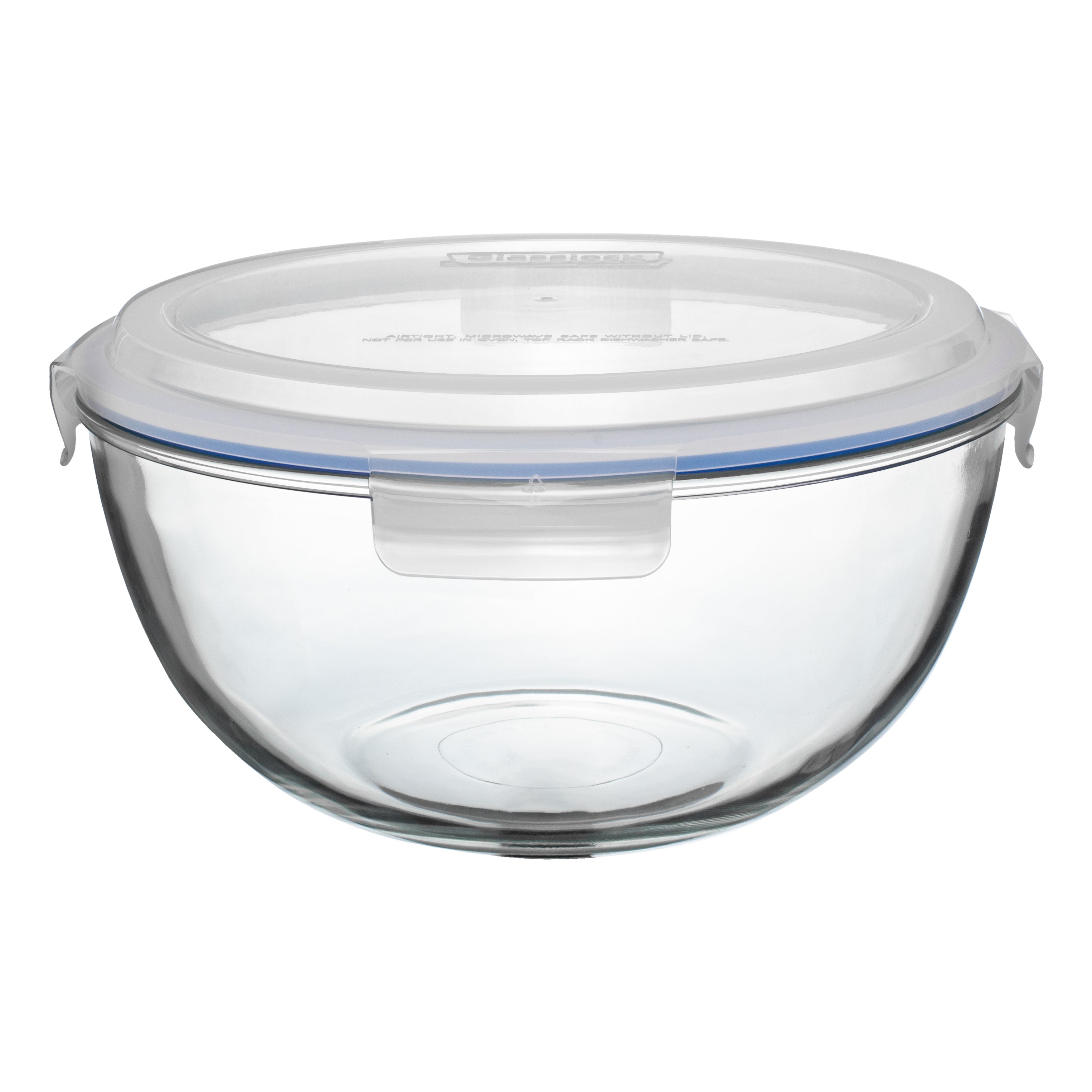 Glasslock Tempered Glass Mixing Bowl with Lid 6000ml