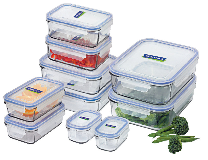 Glasslock Tempered Glass 10 Piece Container Set