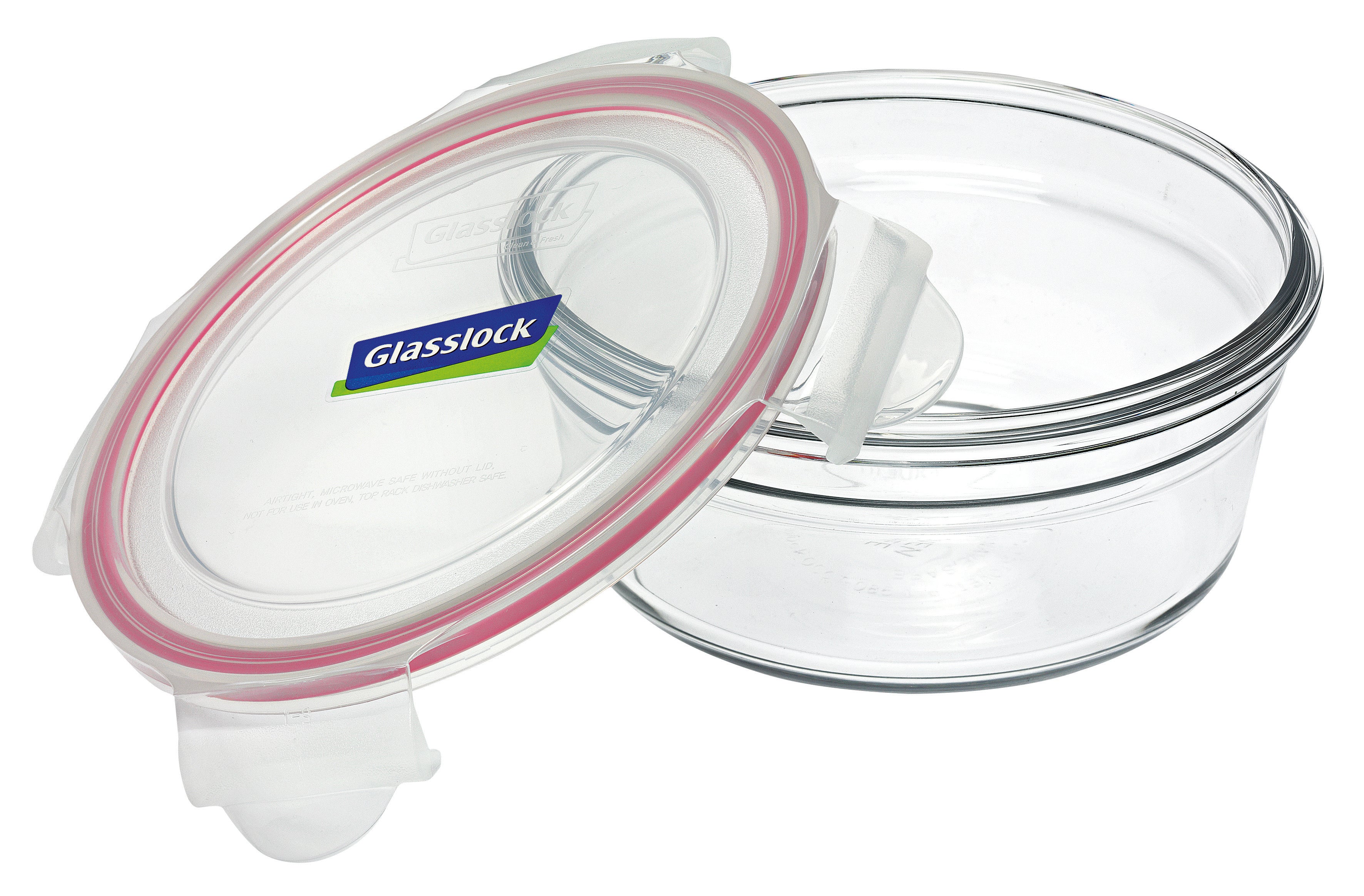 Glasslock Oven Safe Glass Round Container 850ml