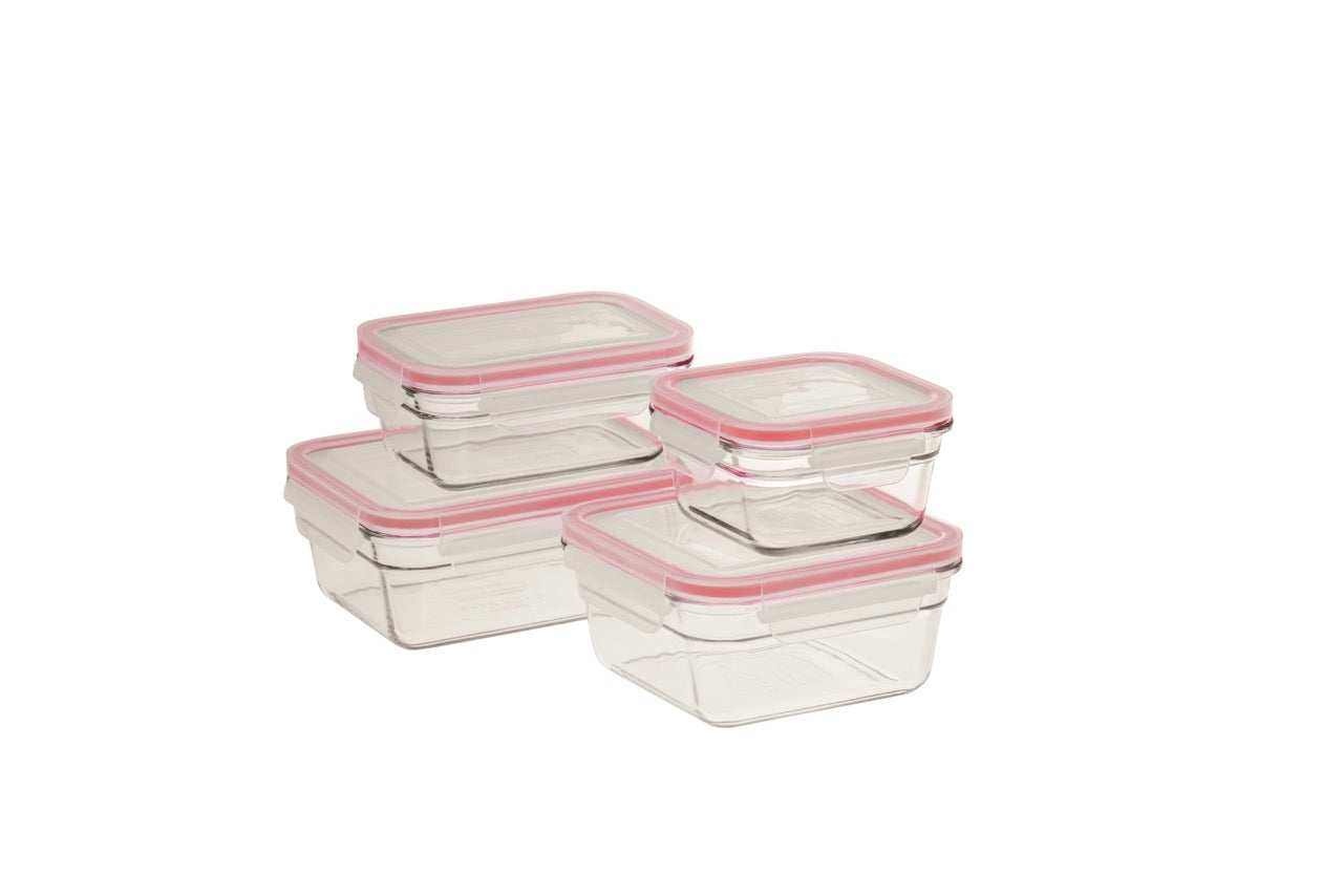 Glasslock Oven Safe Glass 4 Piece Container Set