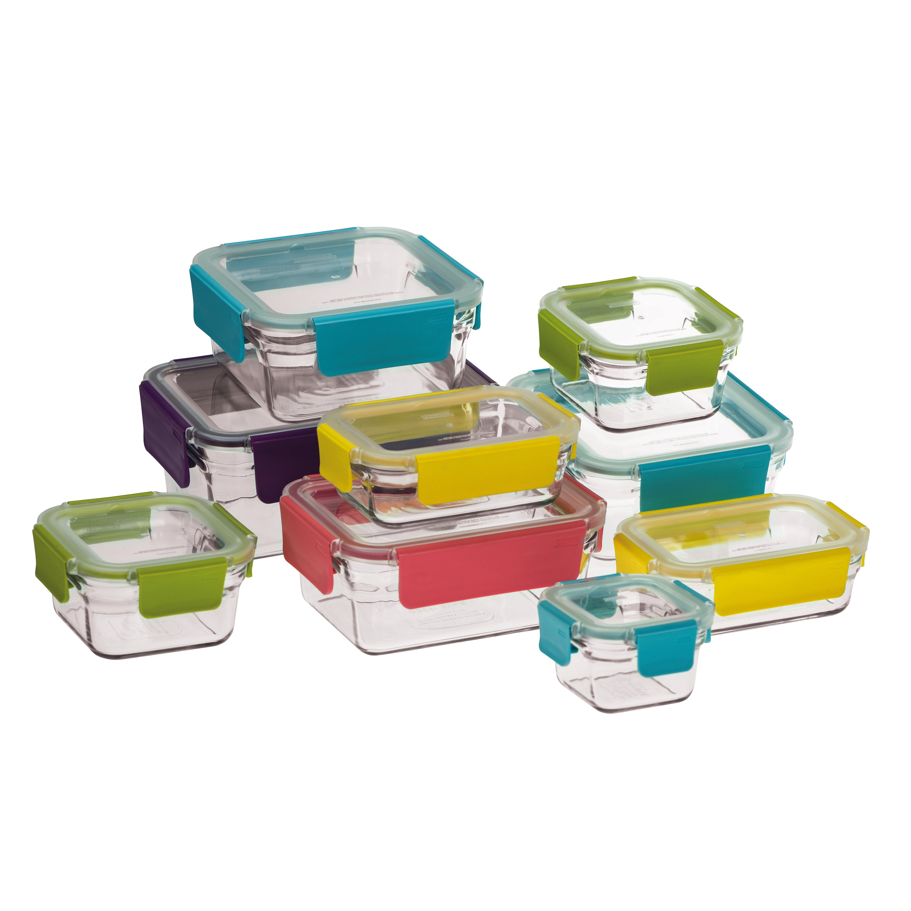 Glasslock Premium Oven Safe Glass 9 Piece Container Set