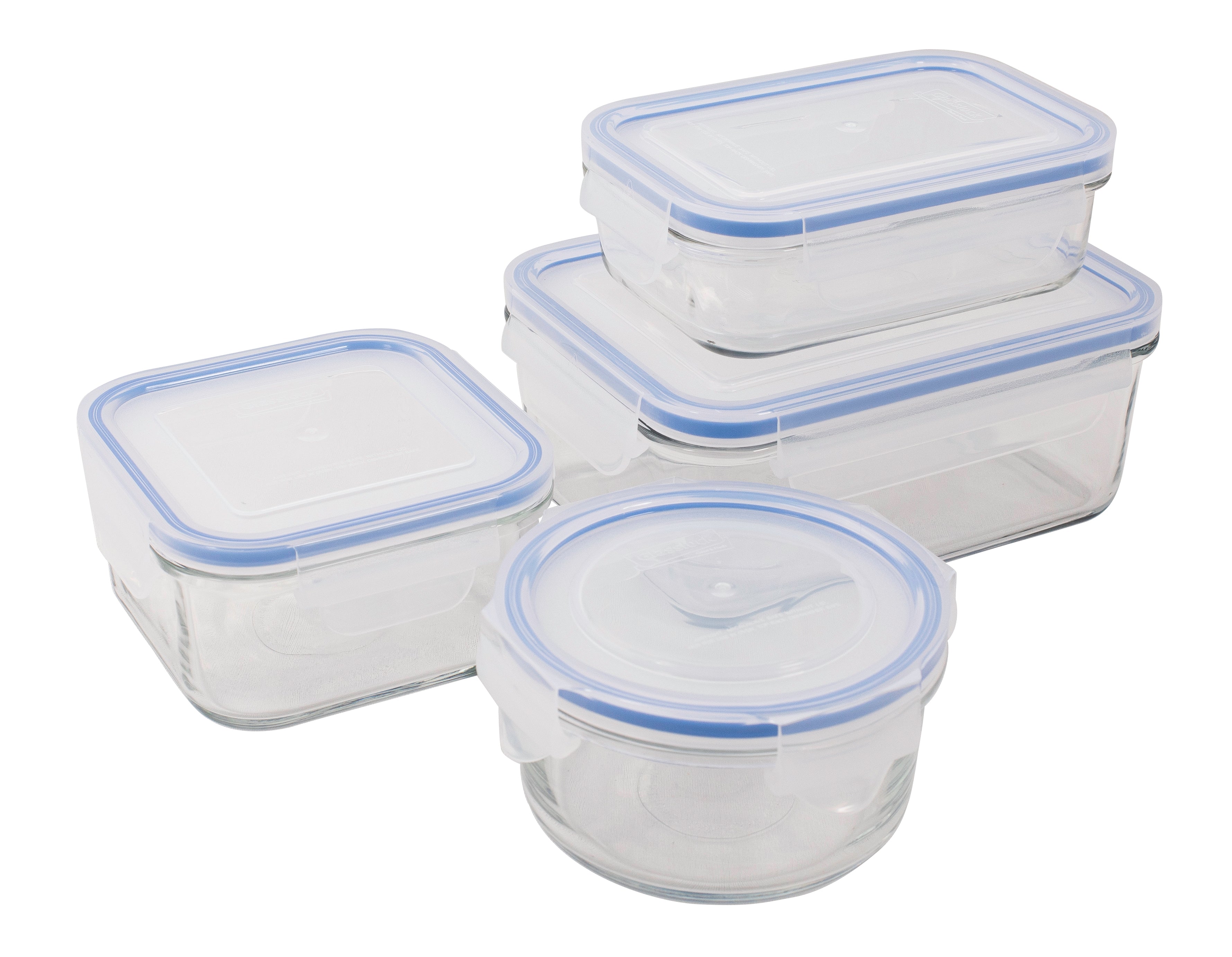 Glasslock Tempered Glass 4 Pce Container Set