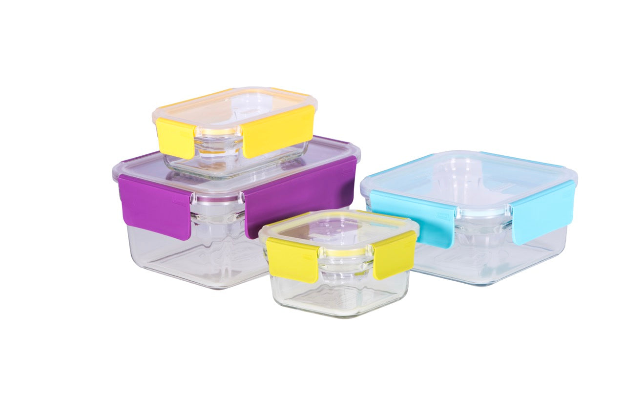 Glasslock Premium Oven Safe Glass 4 Piece Container Set