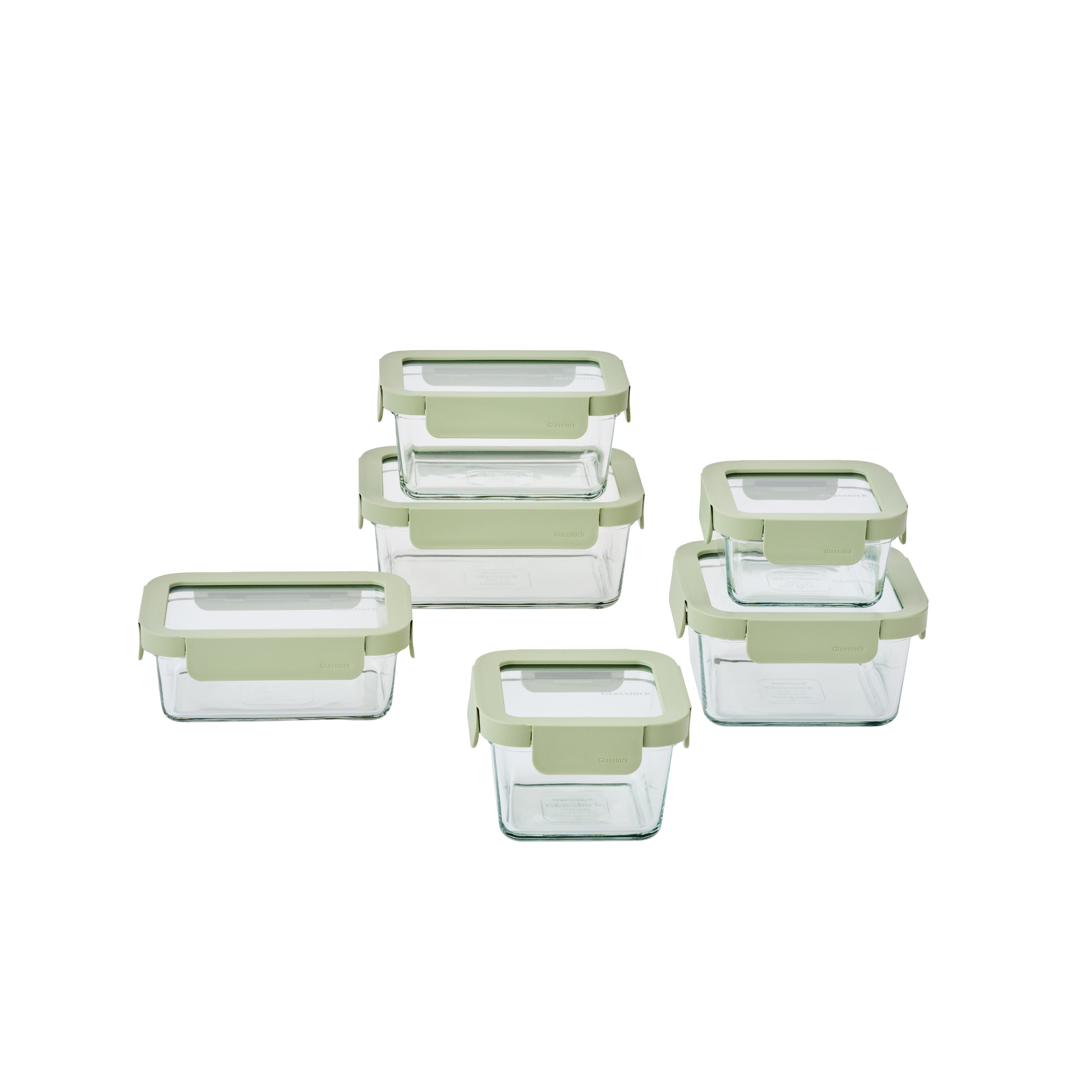 Glasslock Essentials Ovensafe 6 Piece Container Set