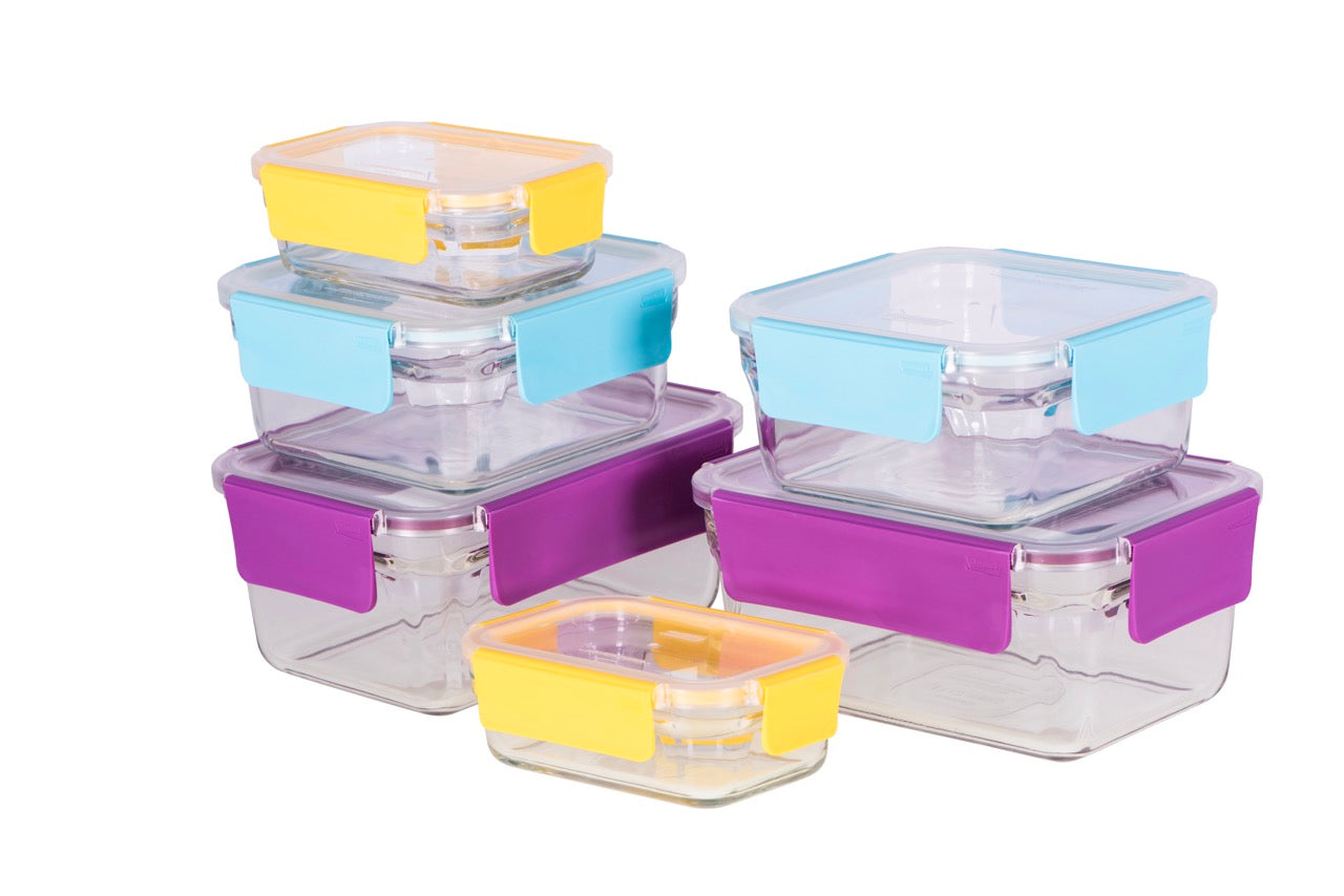 Glasslock Premium Oven Safe Glass 6 Piece Container Set