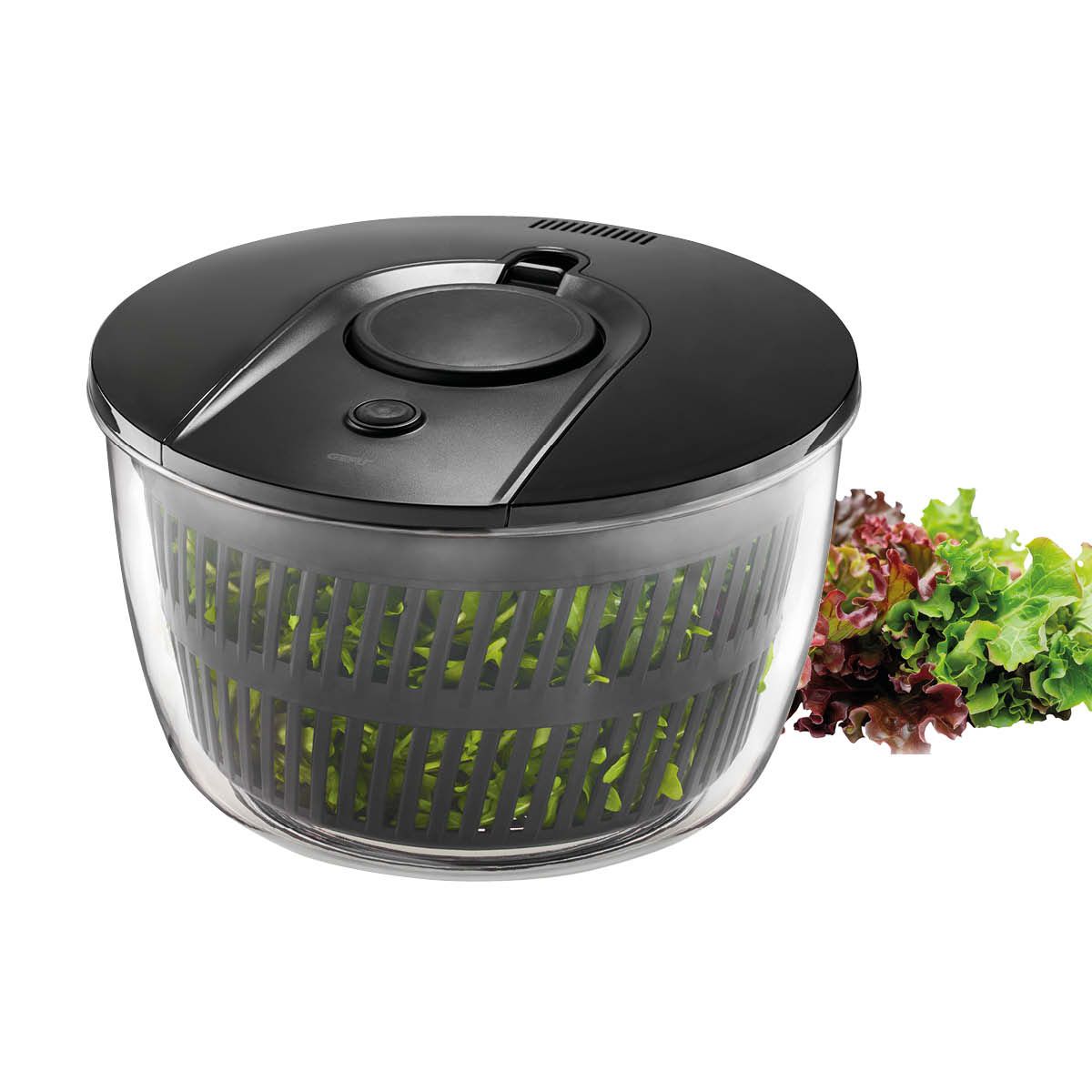 GEFU PUSH IT Salad Spinner 5L - Stainless Steel