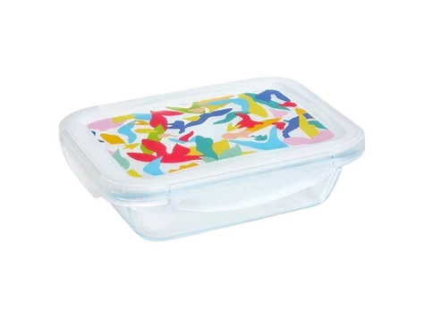 Pyrex Cook & Go Abstract Glass Rectangle Container (800mL)