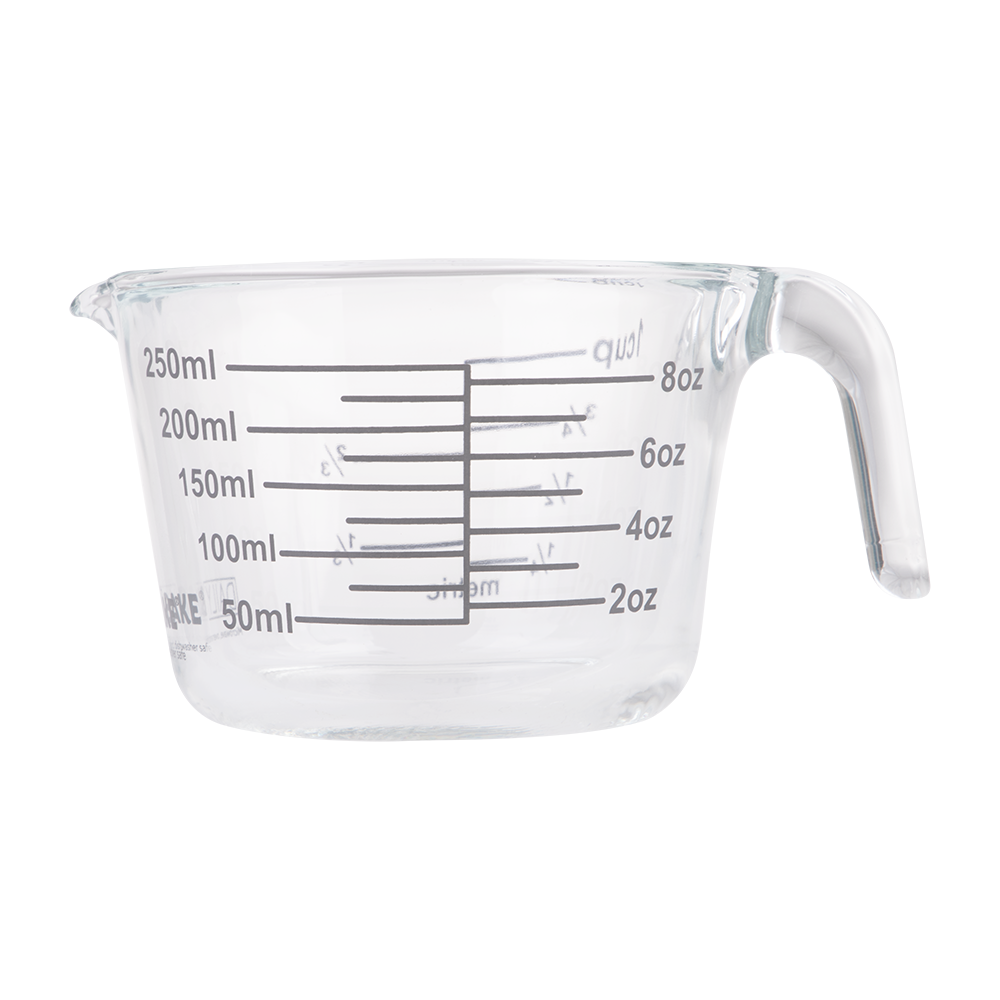 Daily Bake Borosilicate Glass Measure Jug 1 Cup/250ml