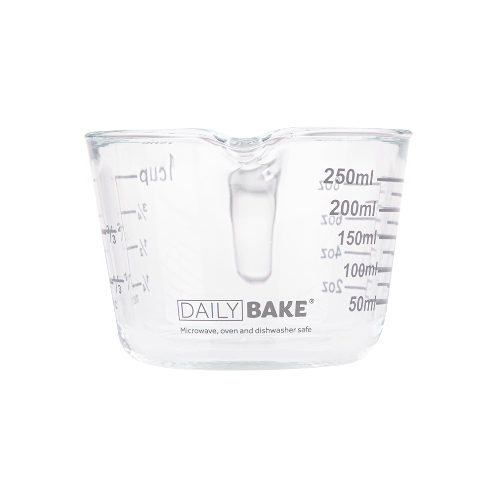 Daily Bake Borosilicate Glass Measure Jug 1 Cup/250ml