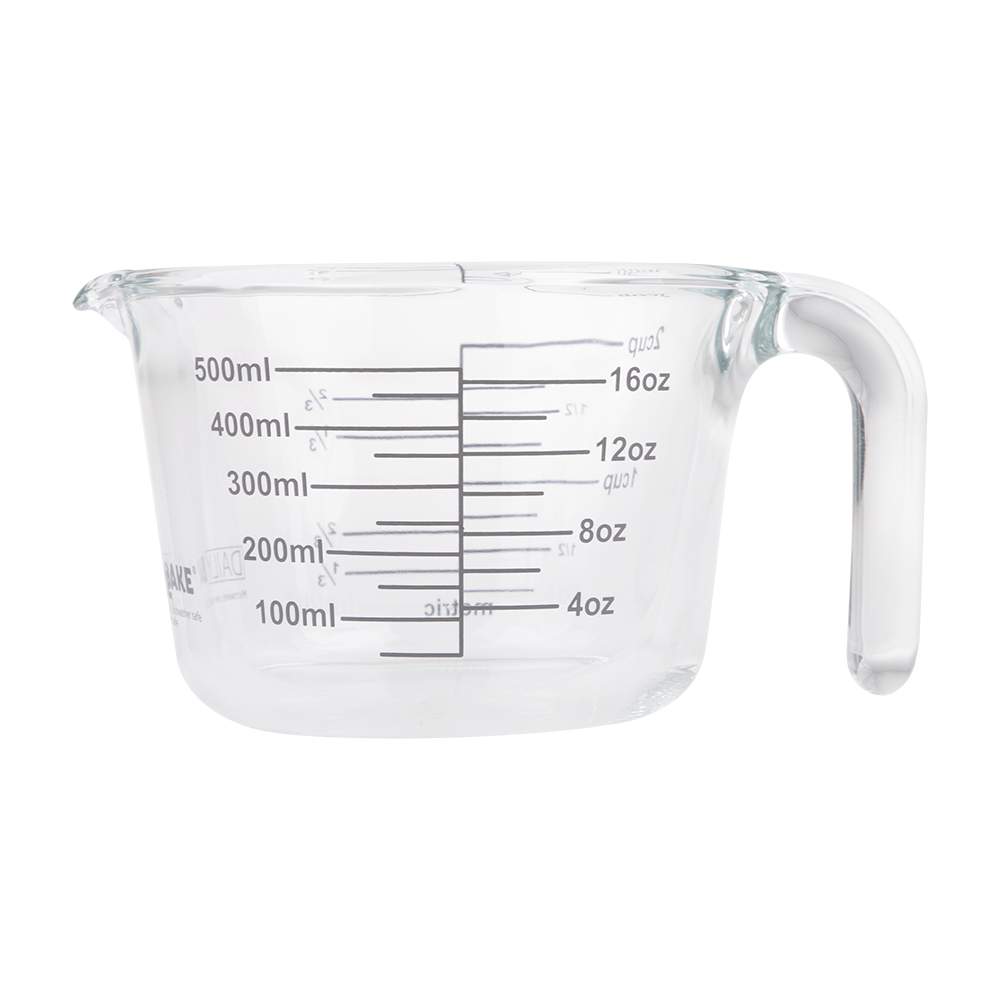 Daily Bake Borosilicate Glass Measure Jug 2 Cup/500ml