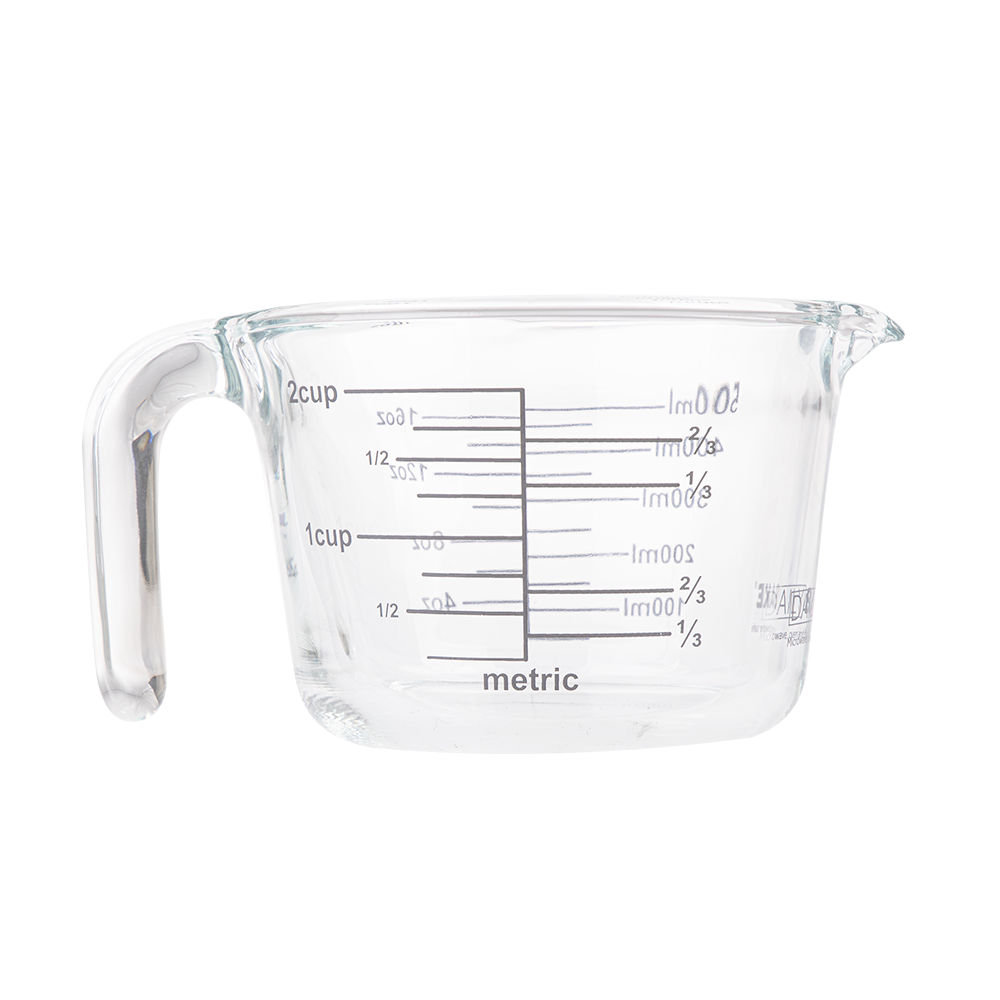 Daily Bake Borosilicate Glass Measure Jug 2 Cup/500ml