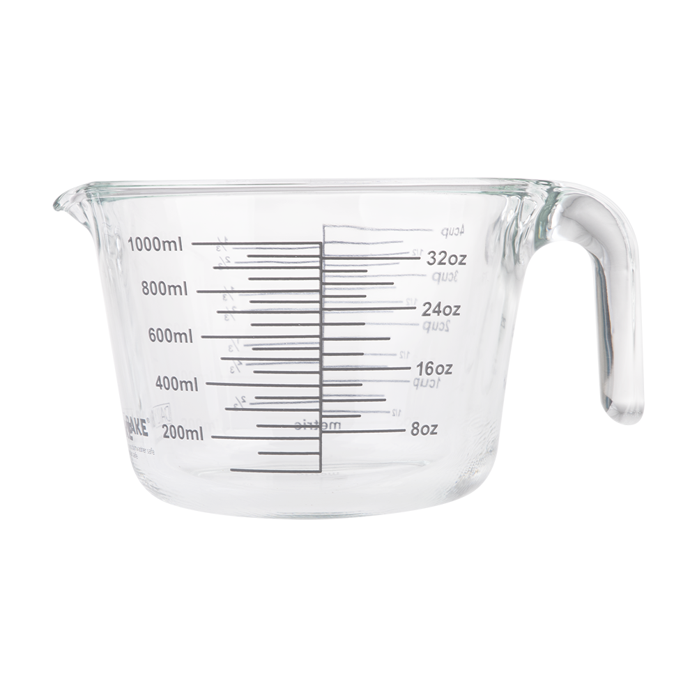 Daily Bake Borosilicate Glass Measure Jug 4 Cup/1L