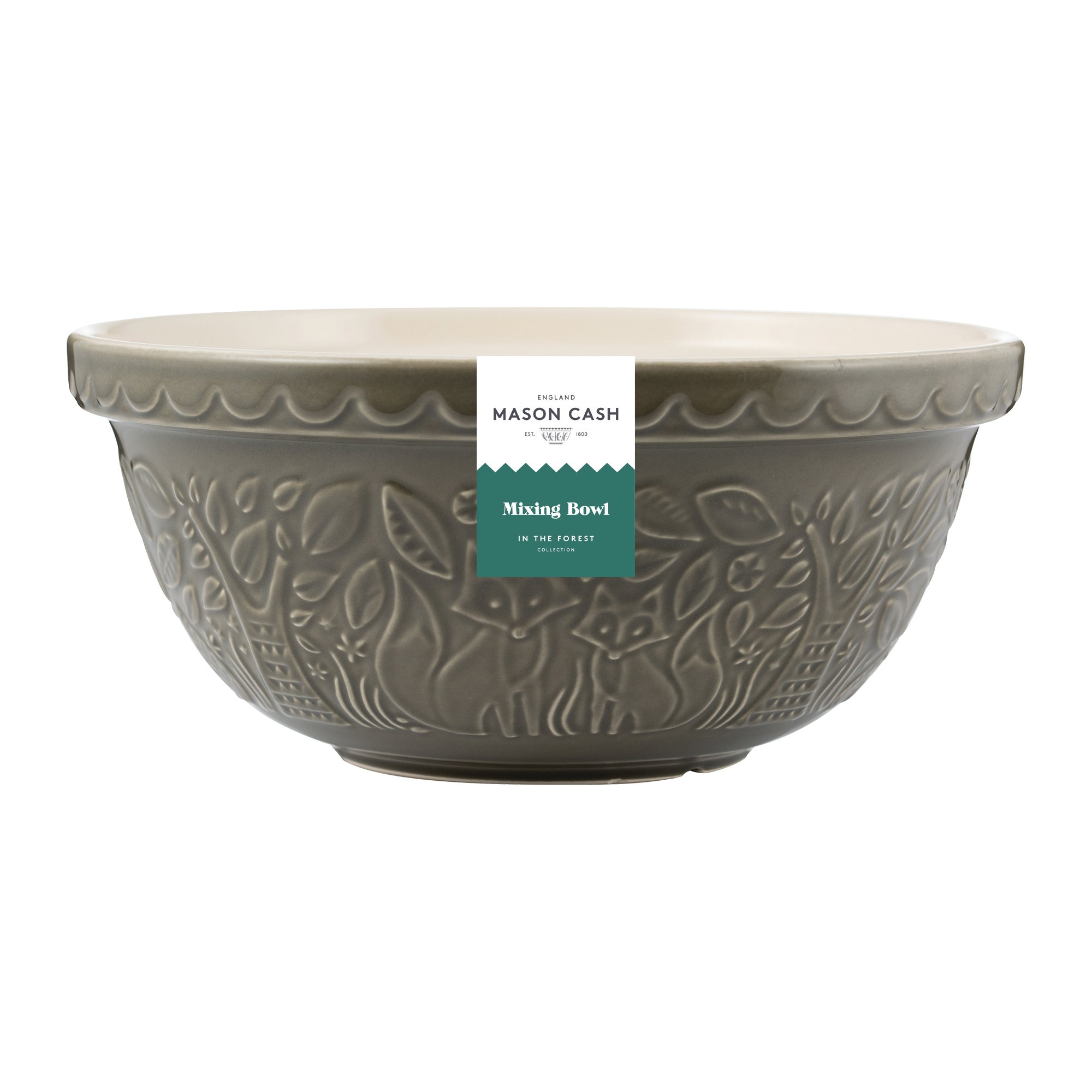 Mason Cash In The Forest Fox Grey Mixing Bowl, 29cm/ 4 Litre