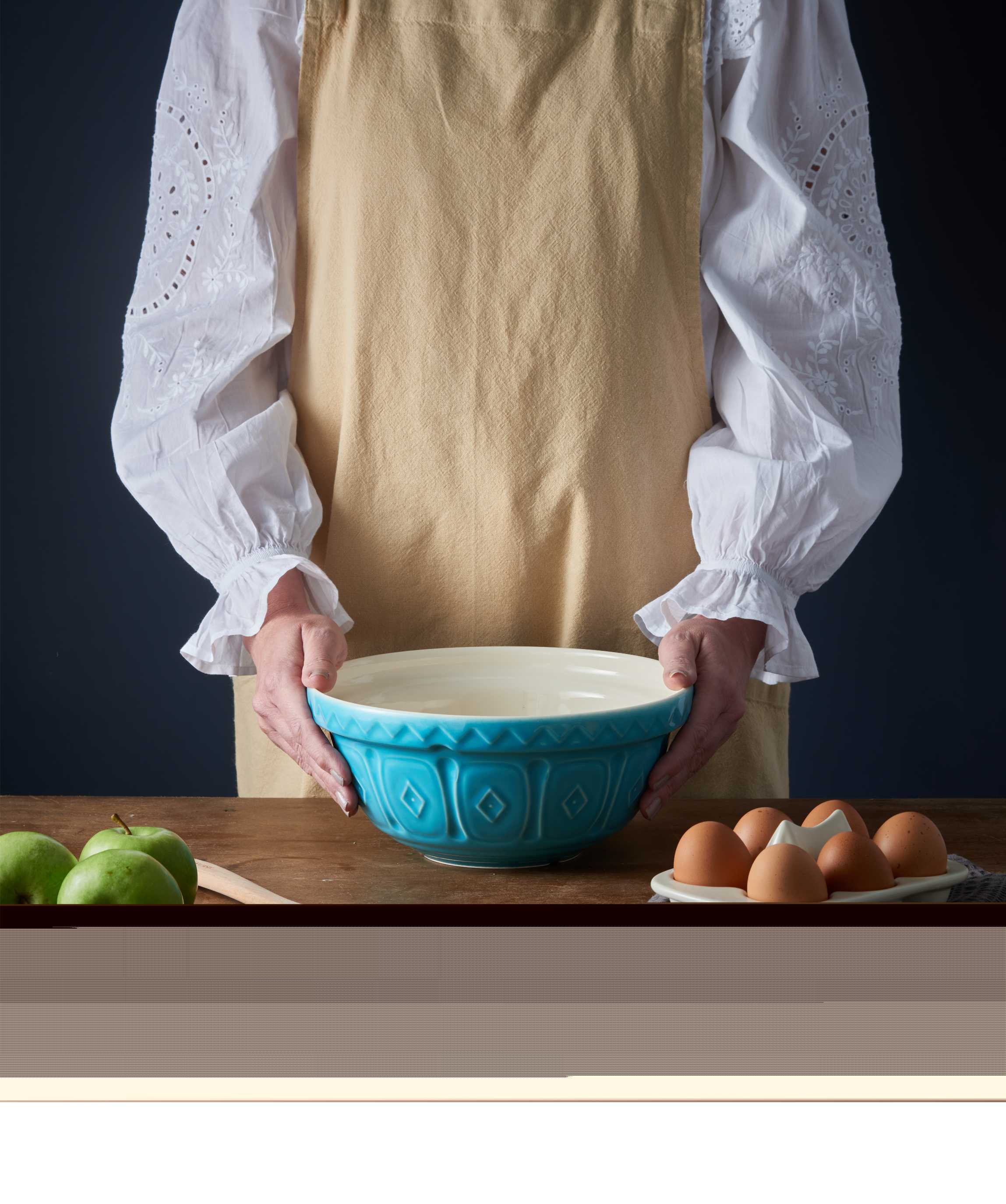 Mason Cash Turquoise Colour Mixing Bowl, 24cm / 2 Litre