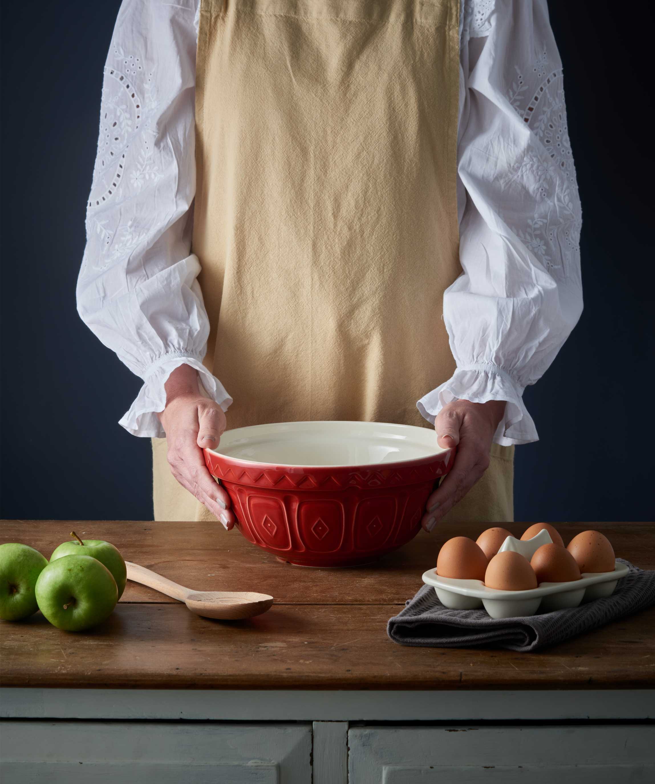 Mason Cash Red Colour Mixing Bowl, 24cm / 2 Litre