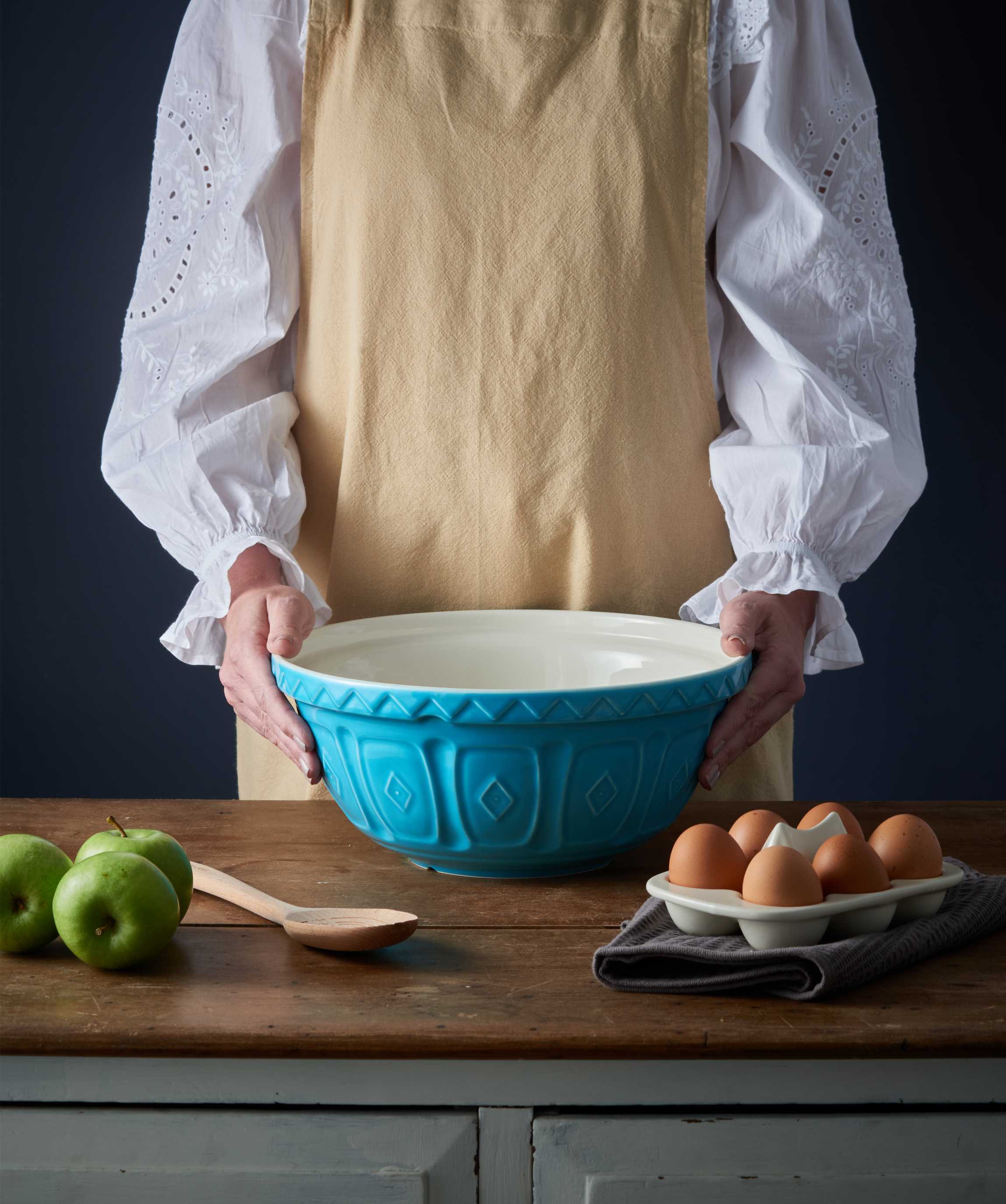 Mason Cash Turquoise Colour Mixing Bowl, 29cm/4 Litre