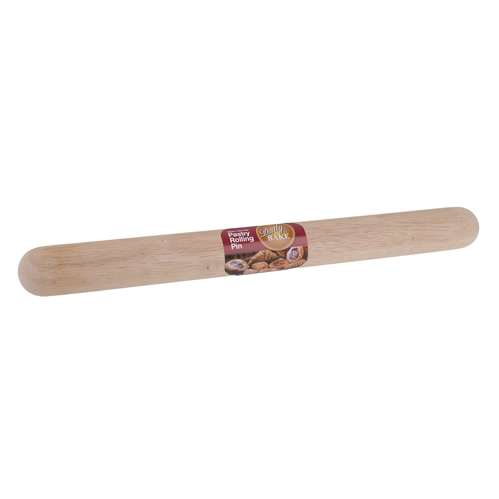 Daily Bake Pastry Rolling Pin – Rubberwood, 50cm