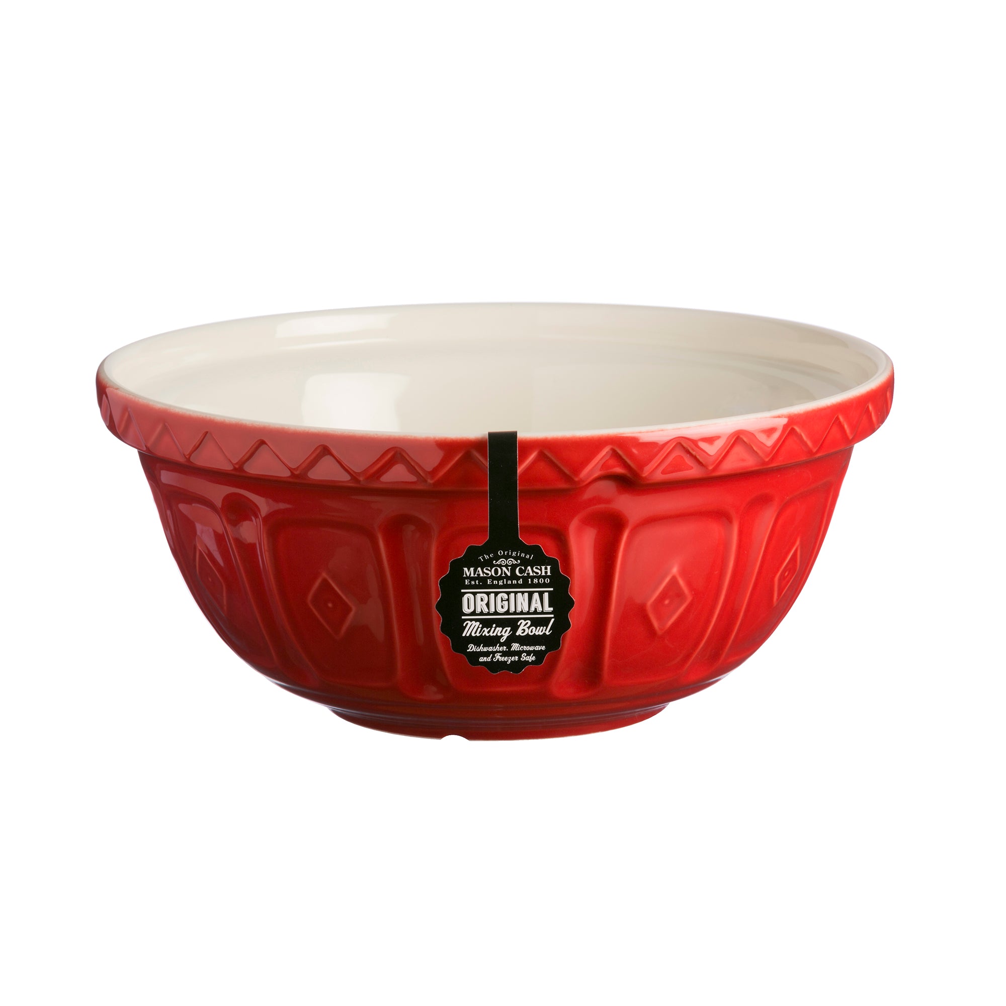Mason Cash Red Colour Mixing Bowl, 29cm/4 Litre