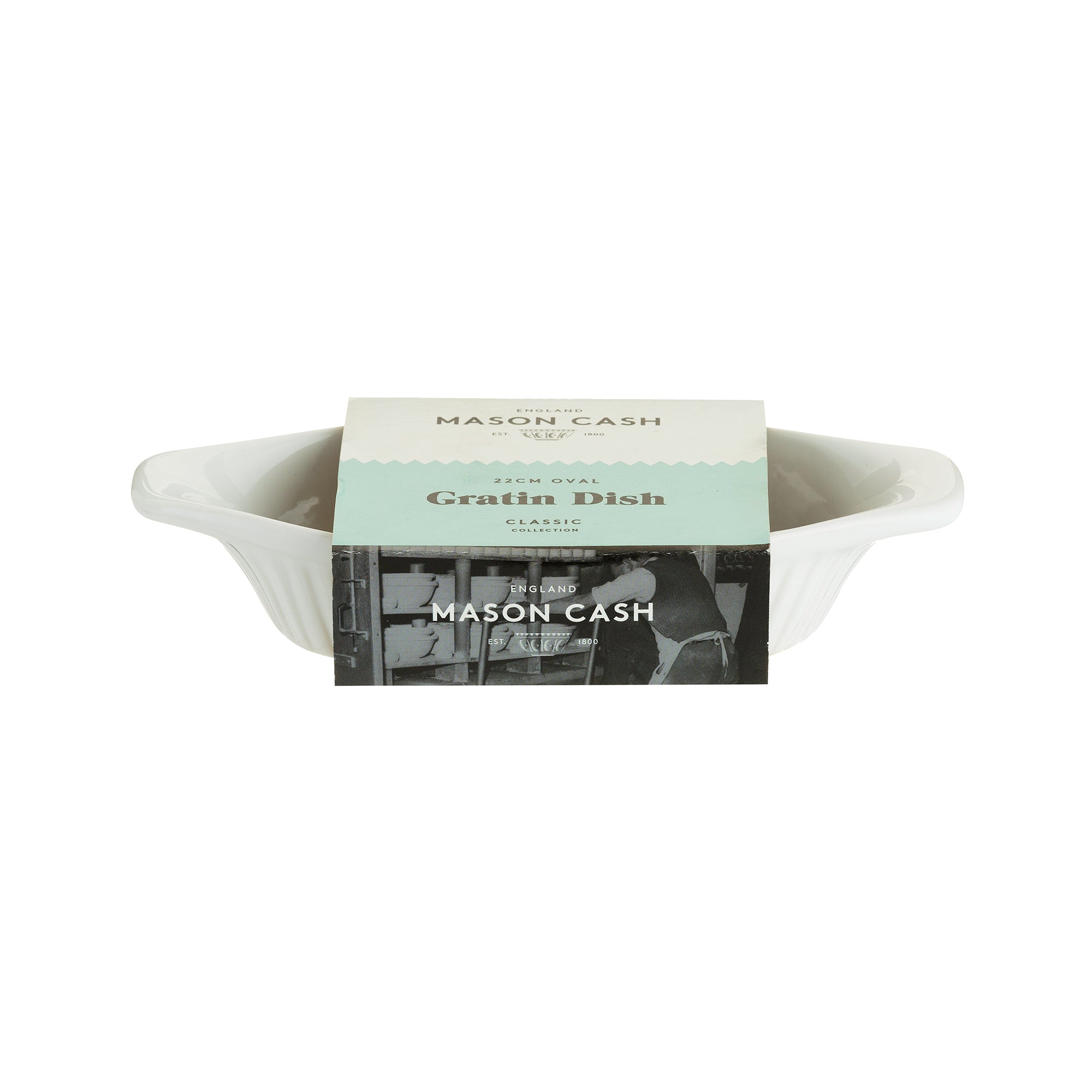 Mason Cash Classic Collection Gratin Dish, 22 x 11 x 4.5cm
