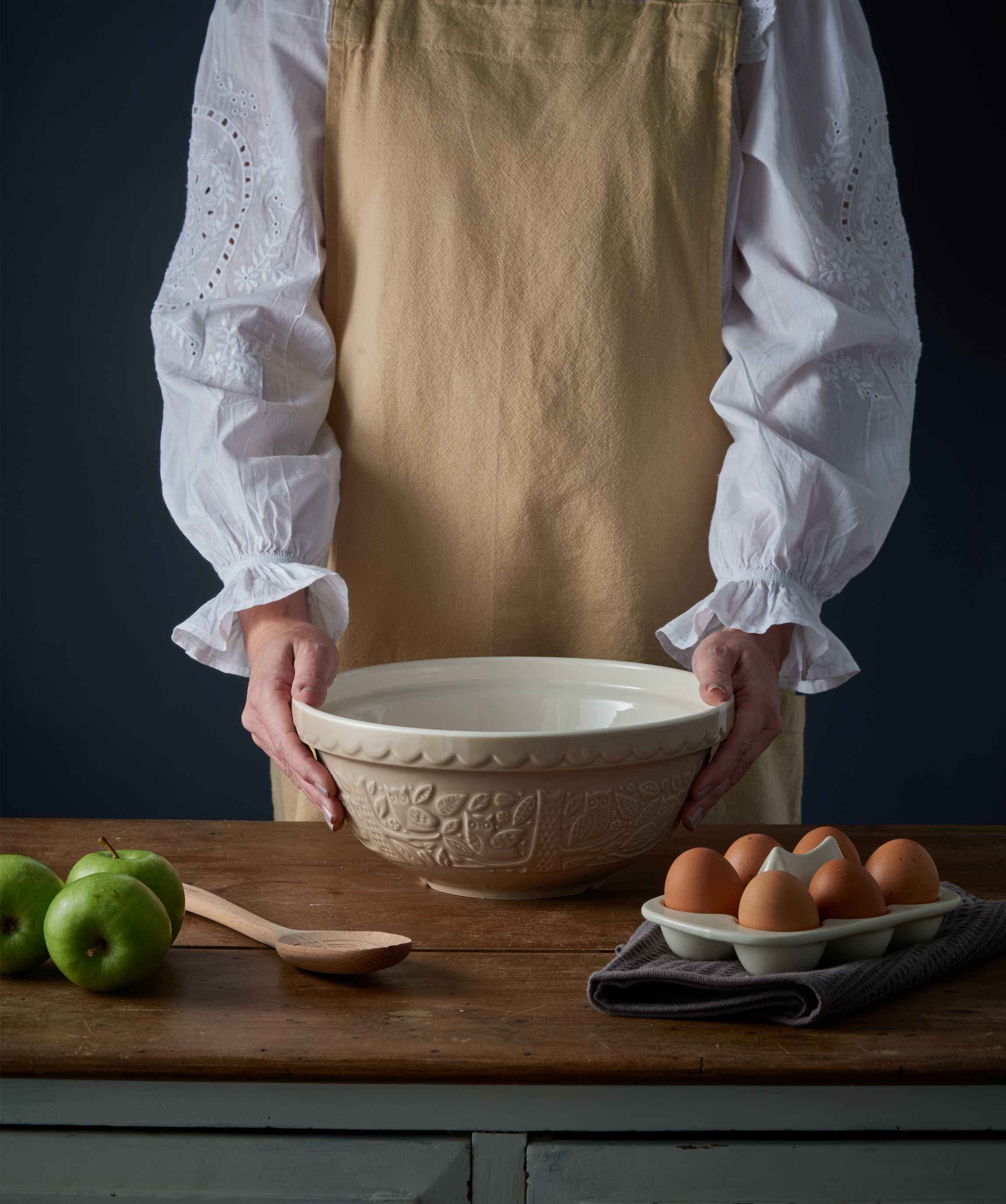 Mason Cash In The Forest Owl Stone Mixing Bowl, 26cm/ 2.7 Litre