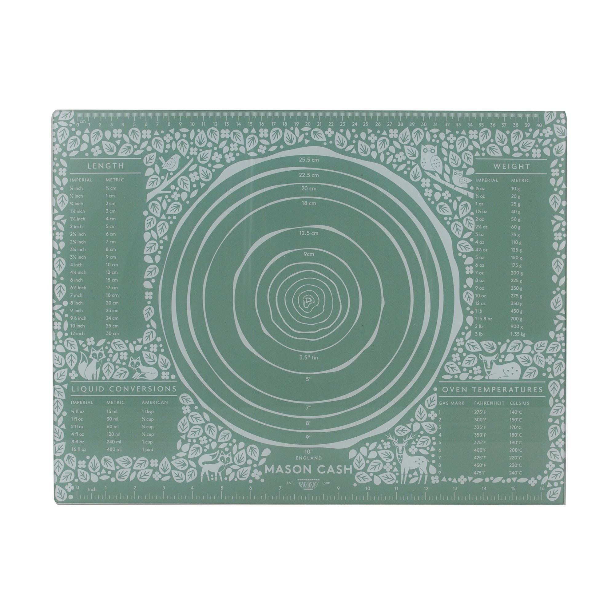 Mason Cash In The Forest Pastry Board, 45 x 35cm - Glass