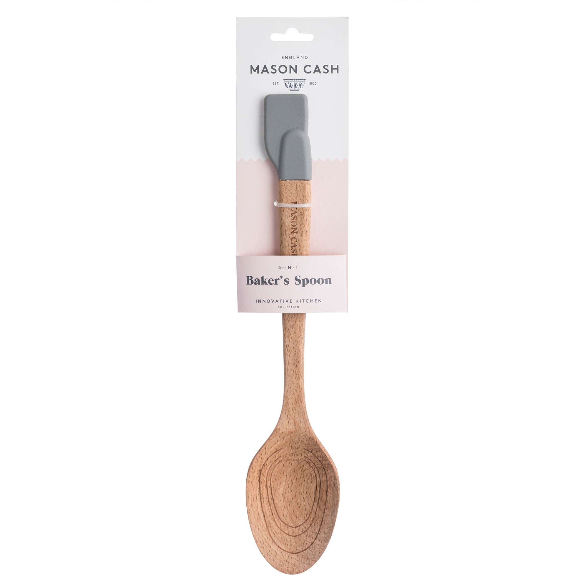 Mason Cash Innovative Baker's Spoon with Jar Scraper, 34cm