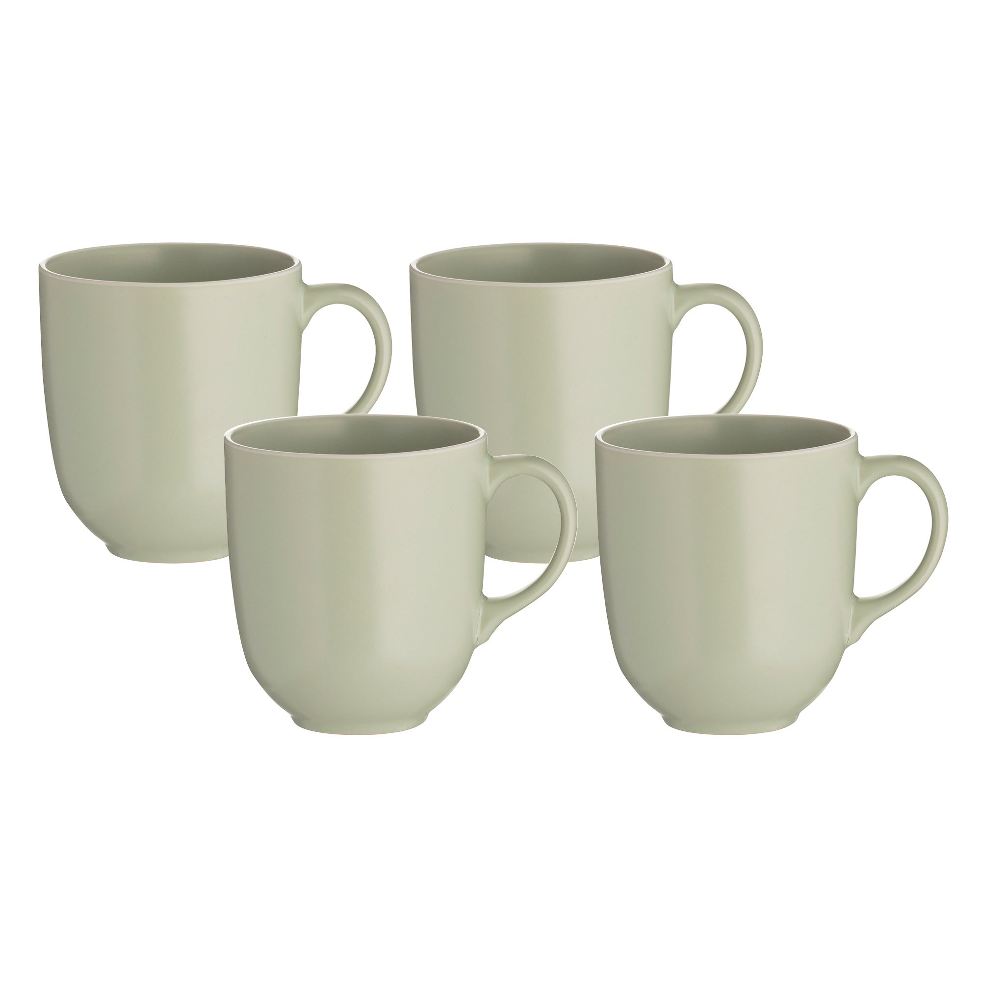 Mason Cash Classic Collection Green Set of 4 Mugs, 400ml