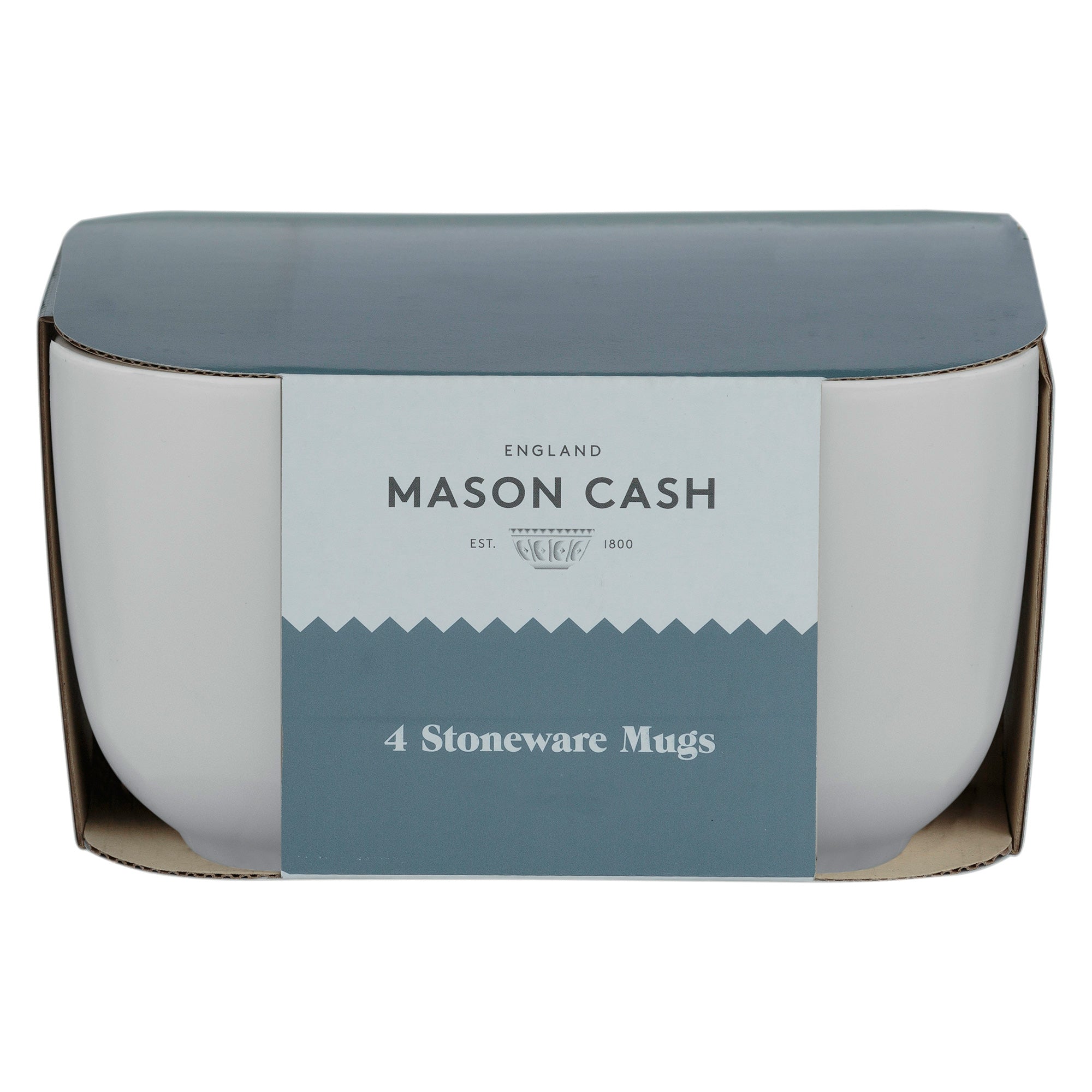 Mason Cash Classic Collection Cream Set of 4 Mugs, 400ml