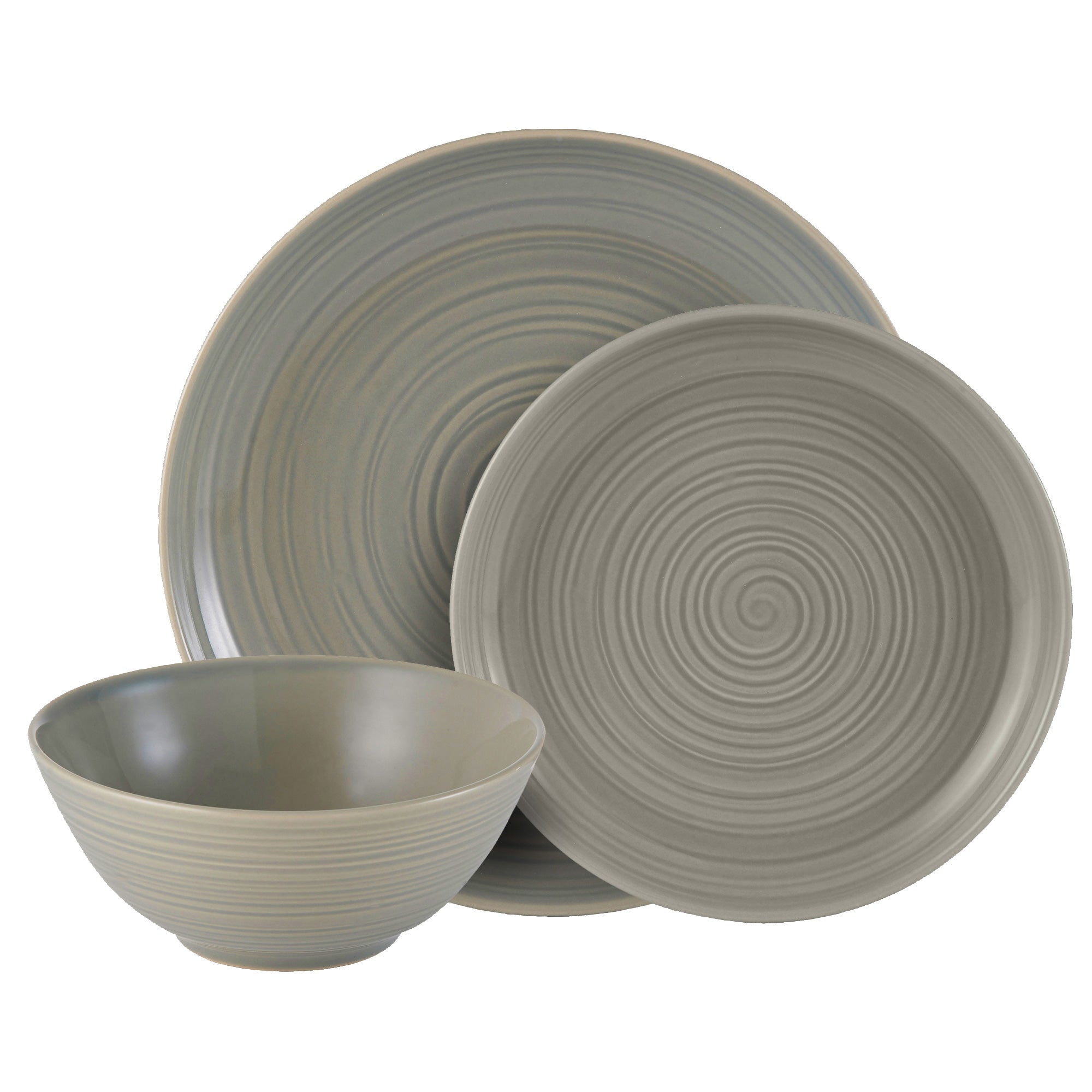 Mason Cash William Mason Grey 12 Piece Dinner Set