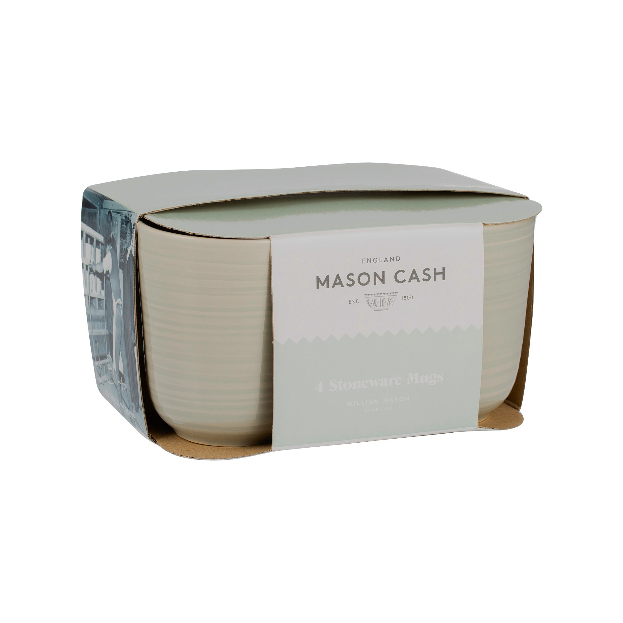 Mason Cash William Mason Grey Set of 4 Mugs