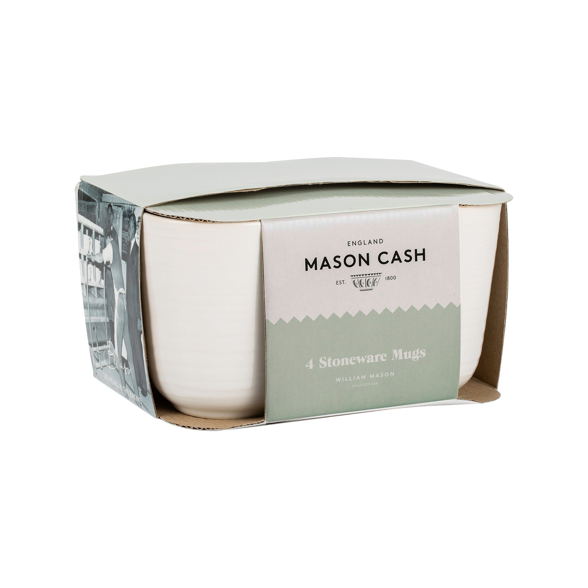 Mason Cash William Mason White Set of 4 Mugs