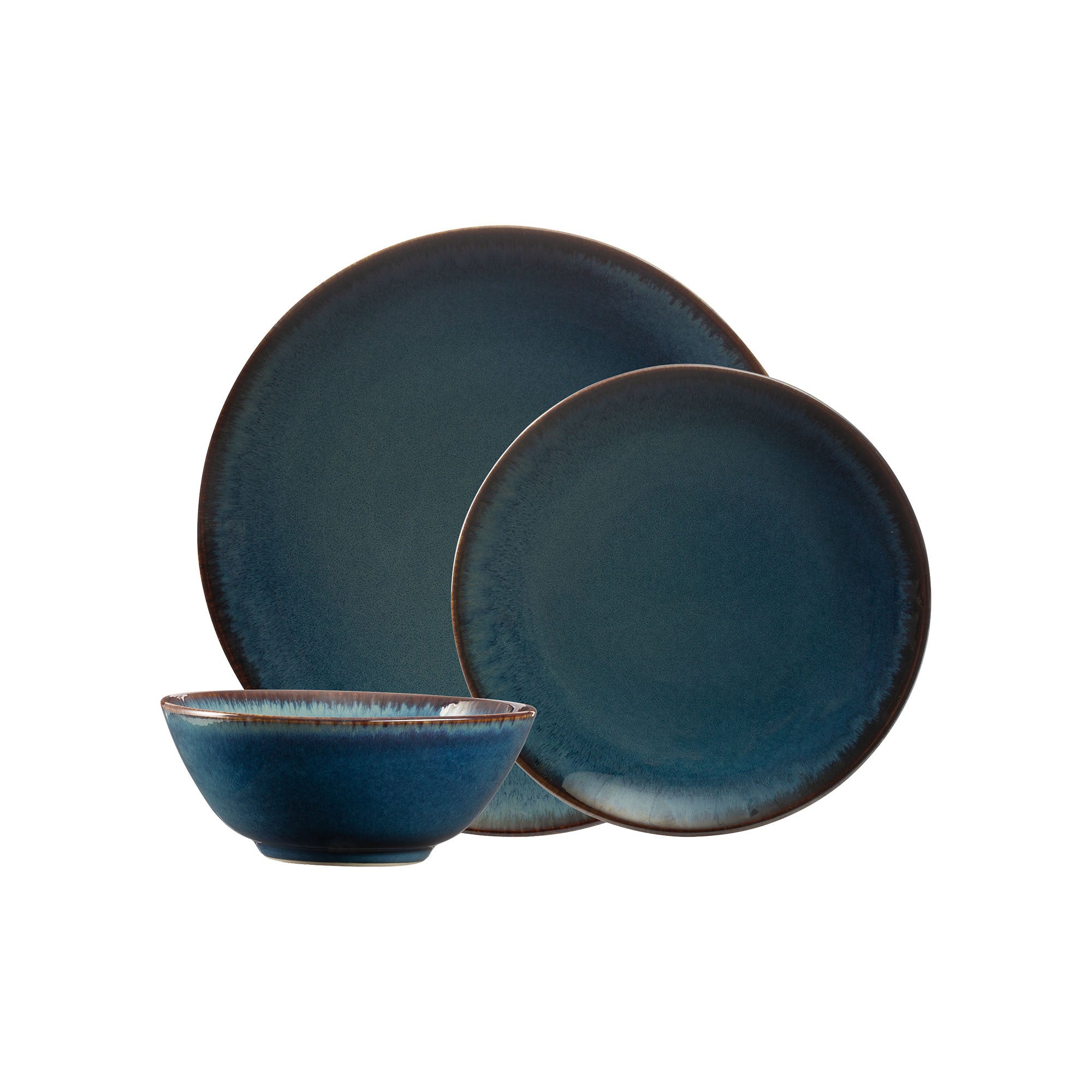 Mason Cash Reactive Glaze Blue 12 Piece Dinner Set