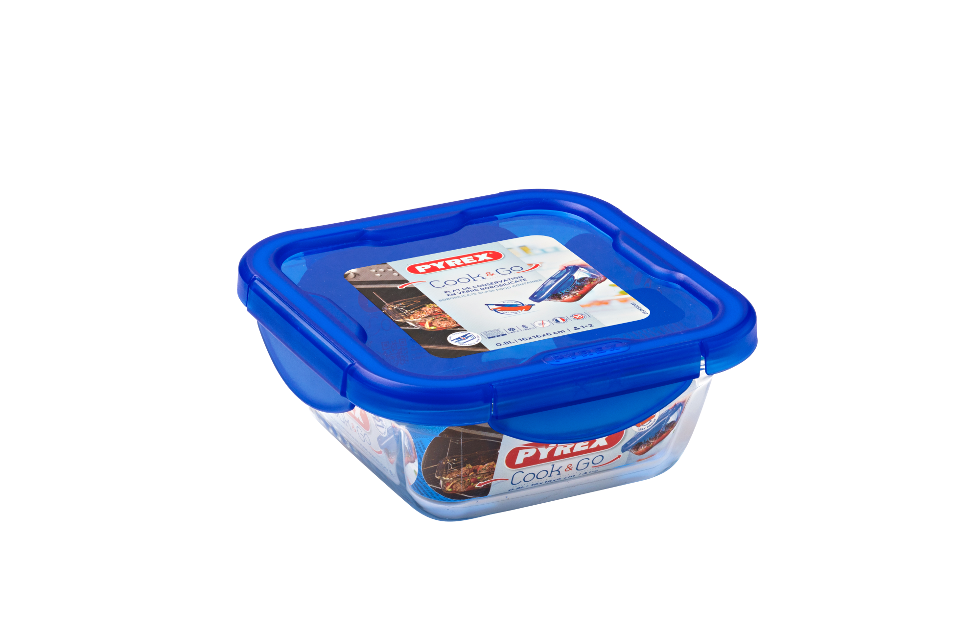 Pyrex Cook & Go Square Container (1.9L)