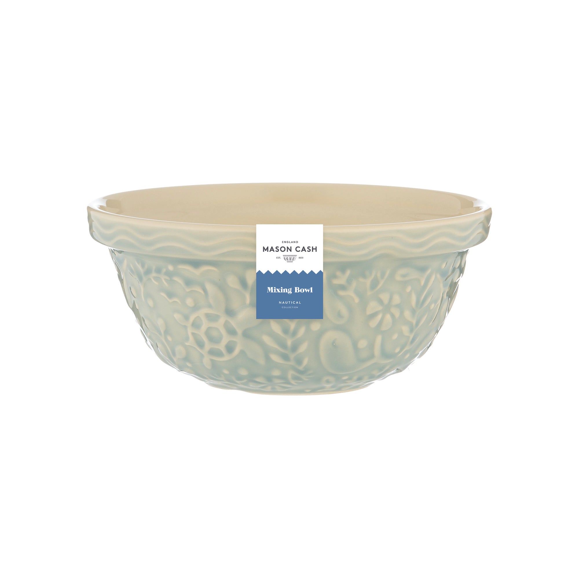 Mason Cash Nautical Blue Turtle Mixing Bowl, 24cm/2 Litre