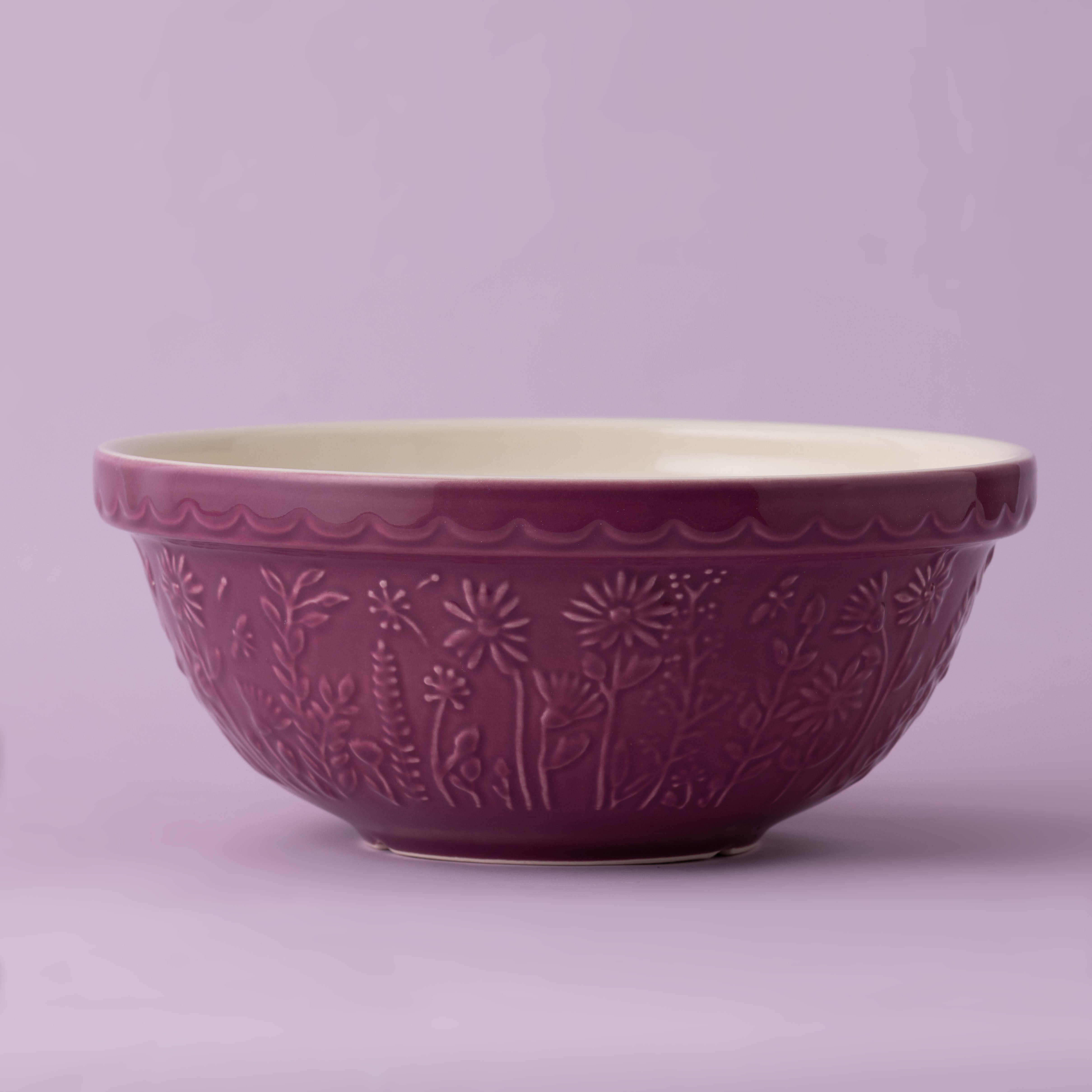 Mason Cash In The Meadow Purple Daisy Mixing Bowl, 26cm / 2.7 Litre