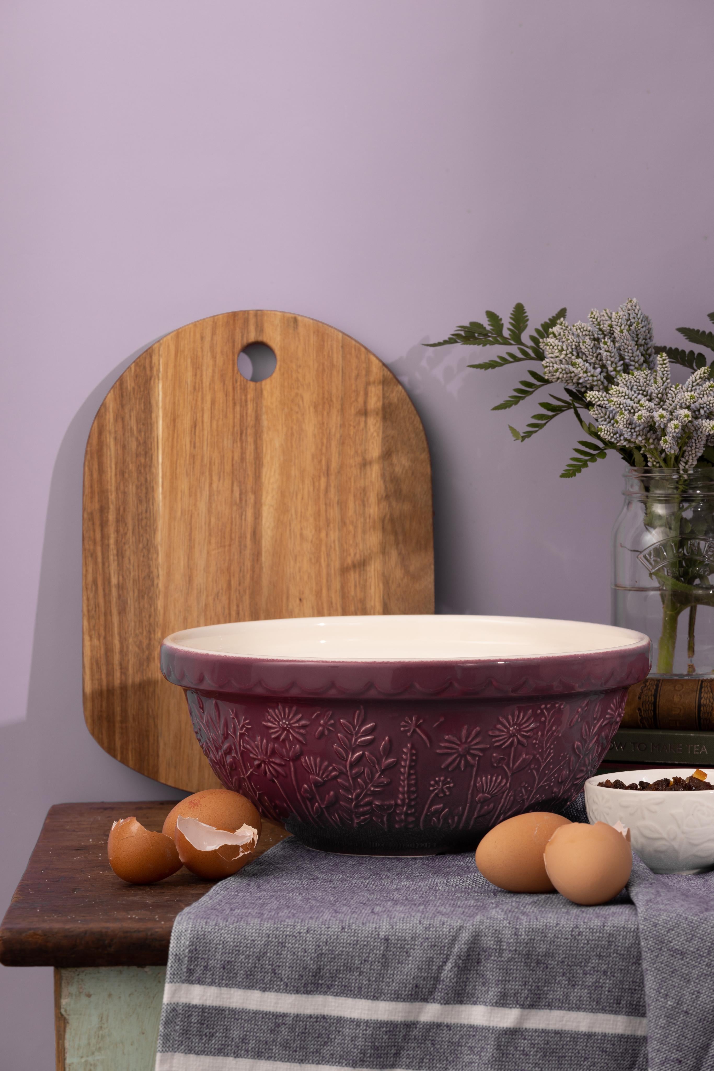 Mason Cash In The Meadow Purple Daisy Mixing Bowl, 26cm / 2.7 Litre