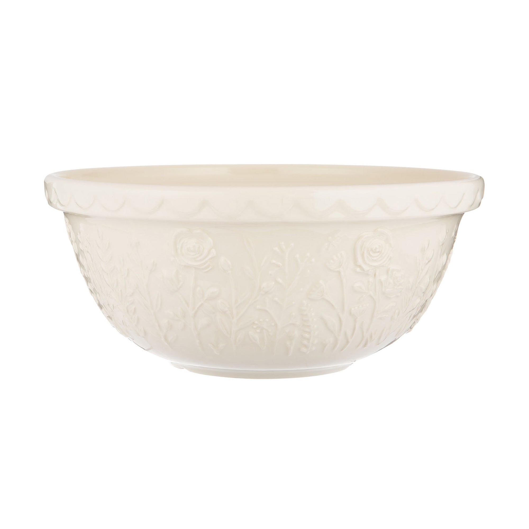 Mason Cash In The Meadow Cream Rose Mixing Bowl, 29cm / 4 Litre