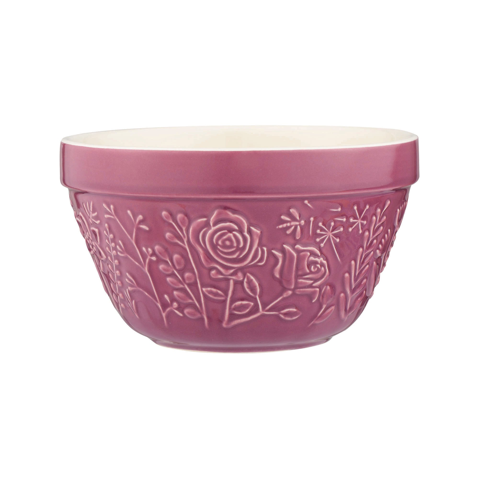 Mason Cash In the Meadow Purple Rose Pudding Basin, 16 x 9cm / 900ml - Purple