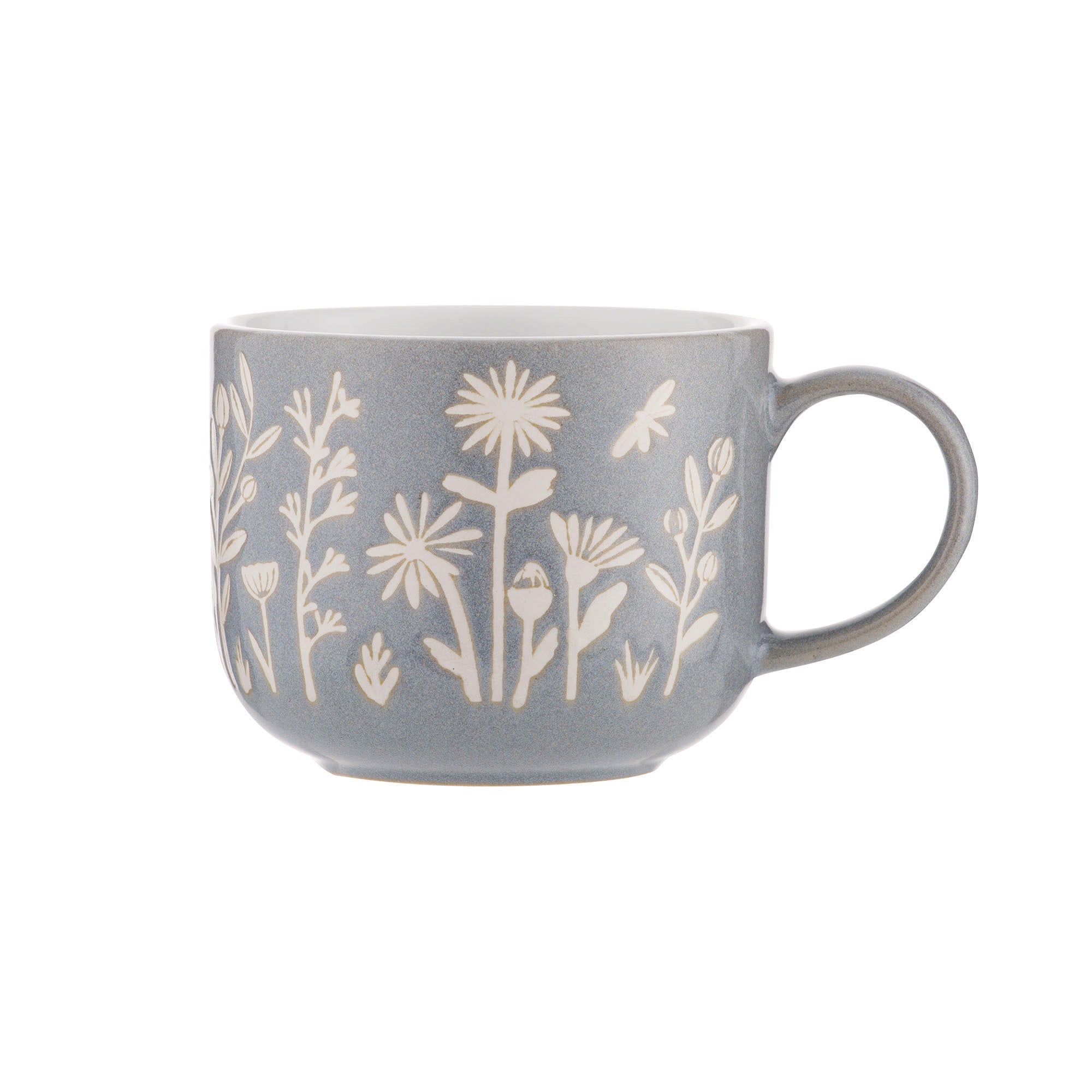 Mason Cash In the Meadow Blue Daisy Mug, 400ml Stoneware Blue