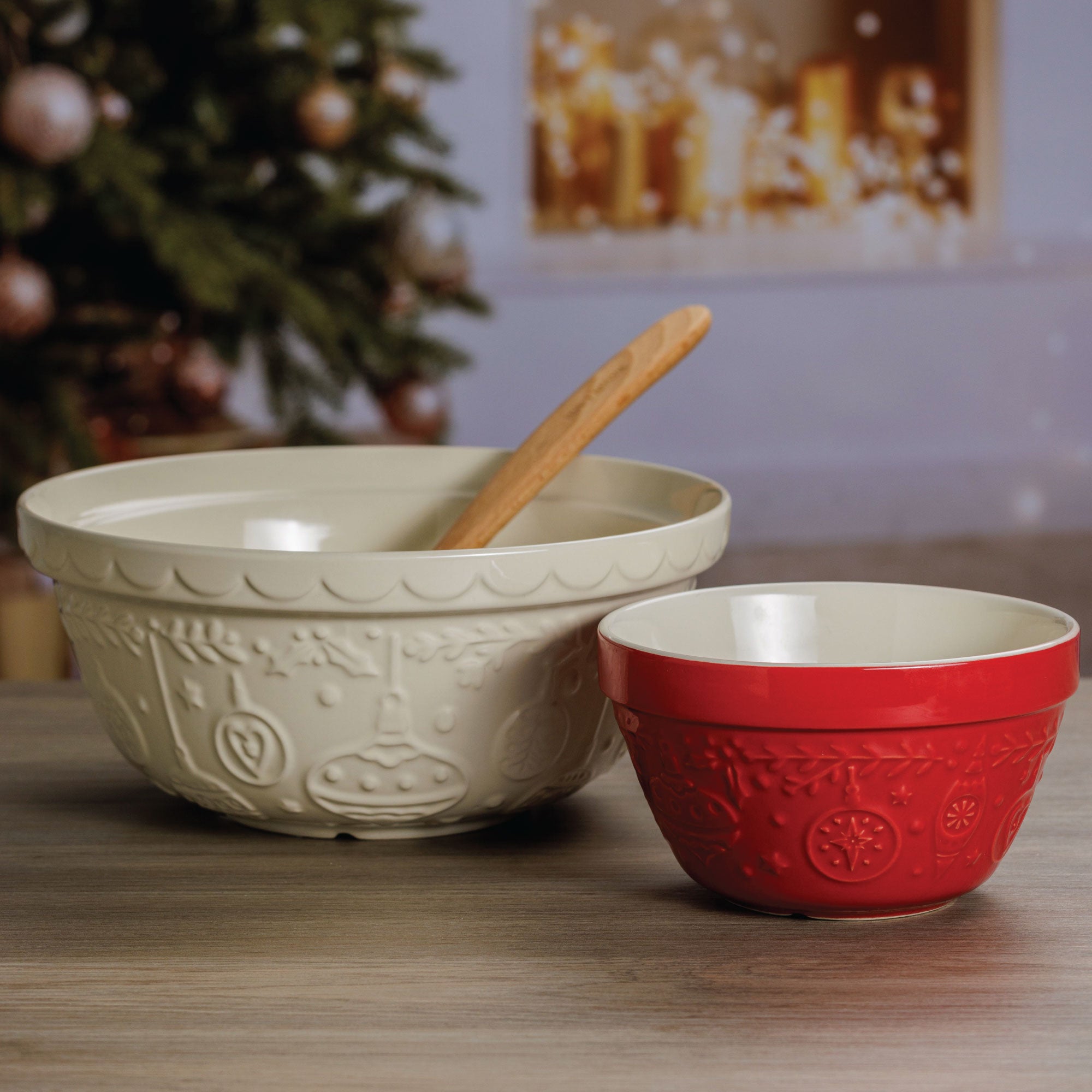 Mason Cash Merry & Bright Red Mixing Bowl -  900ml