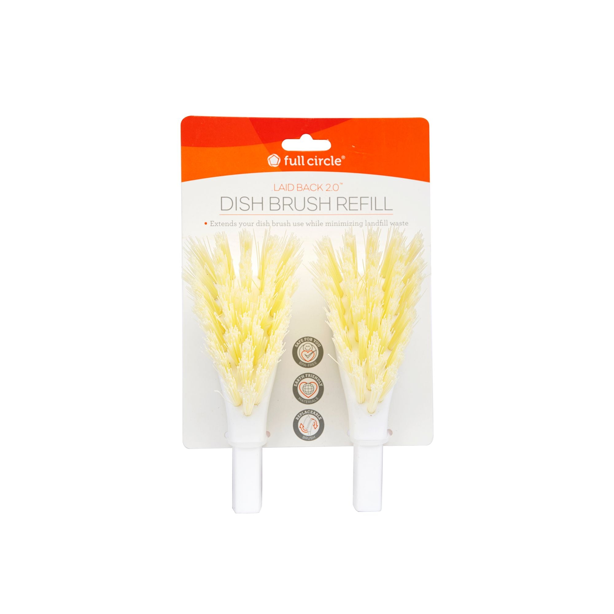 Full Circle Laid Back 2.0 Dish Brush Refill - White