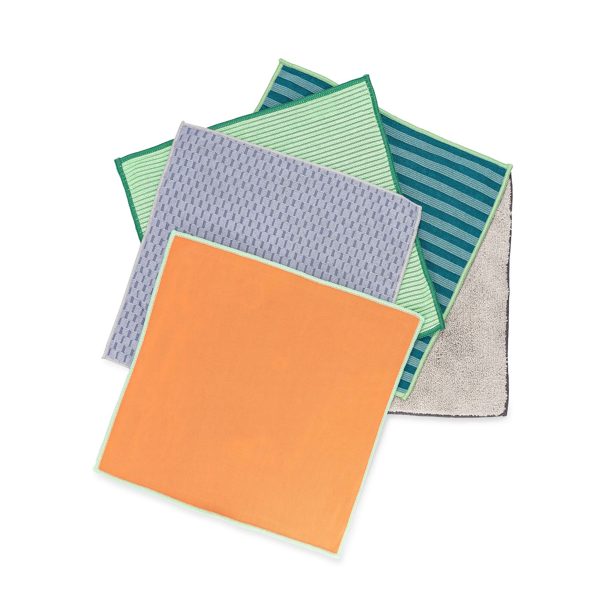 Full Circle Renew Essentials Microfiber Cloths Set of 5 - Multicolour