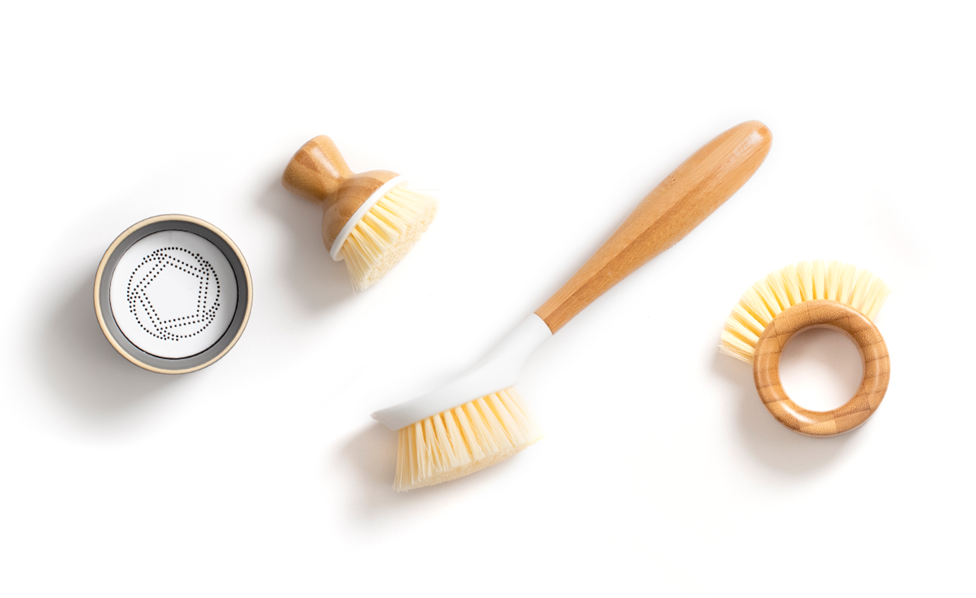 Full Circle Be Good Dish Brush - White